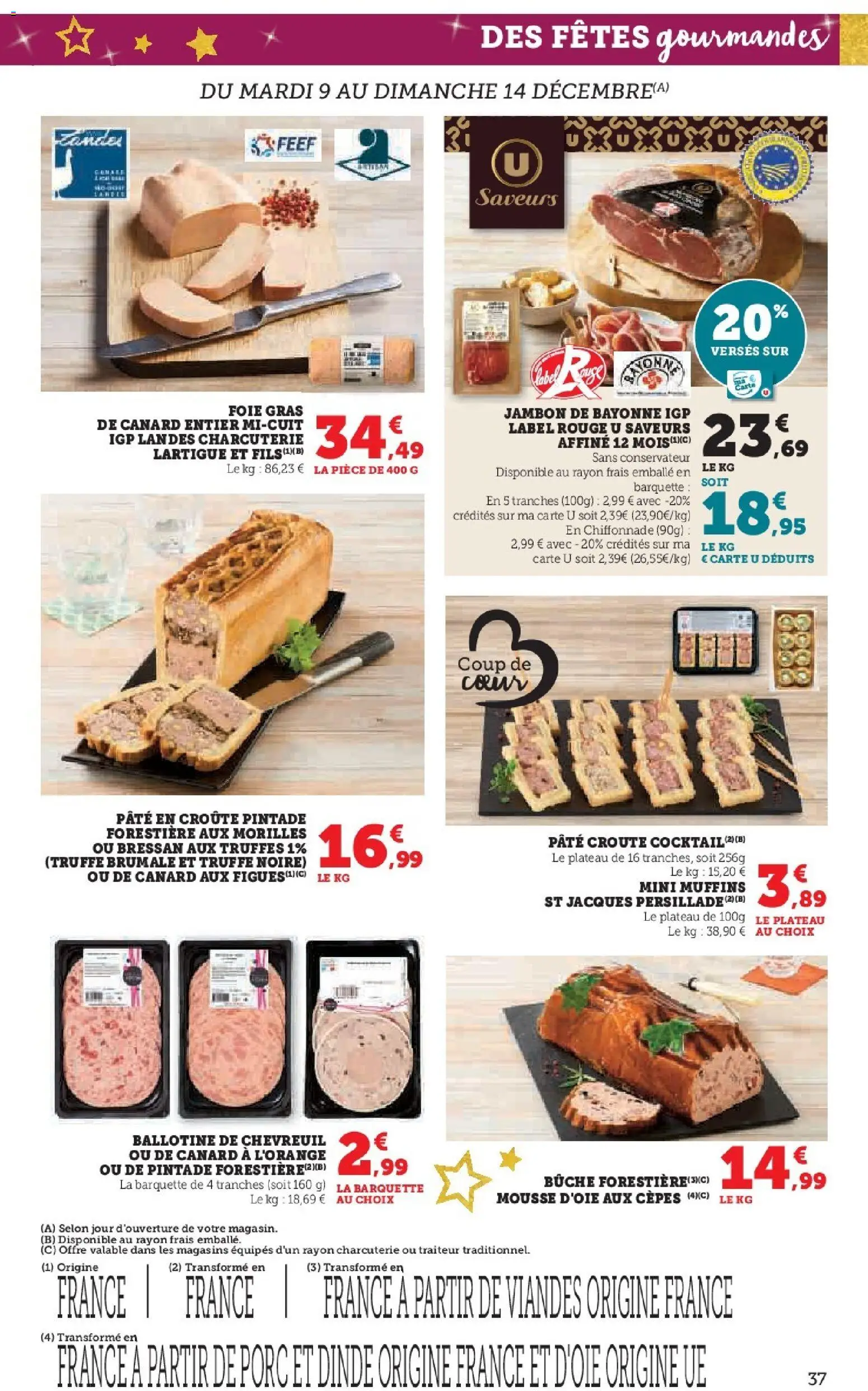 {H1} | Page: 37 | Produits: Foie Gras de Canard, Plateau, Gras de canard entier, Foie gras de canard entier