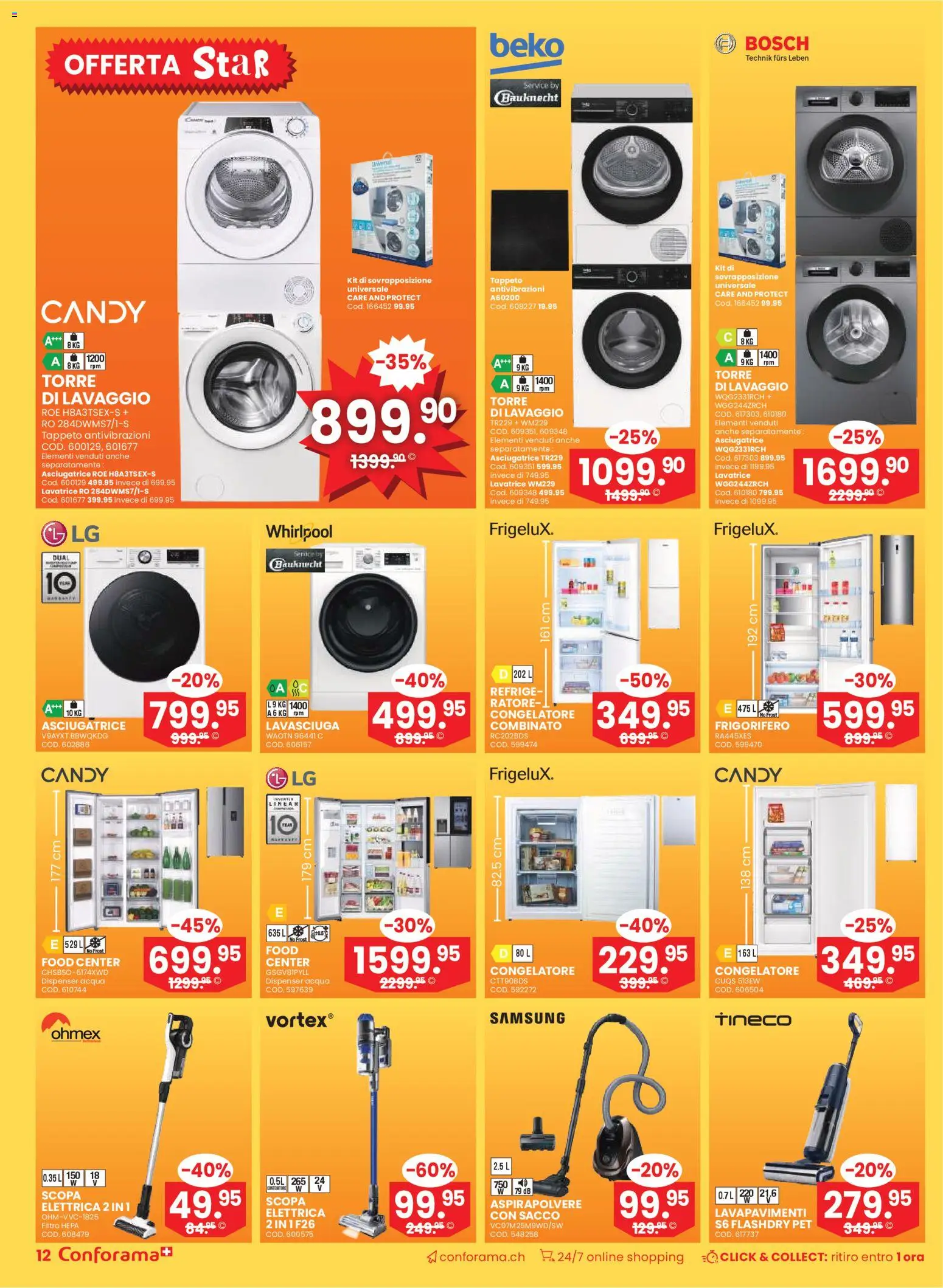 Conforama Aktionen IT – gültig ab 31.12.2025 | Seite: 12 | Produkte: Samsung, Bosch