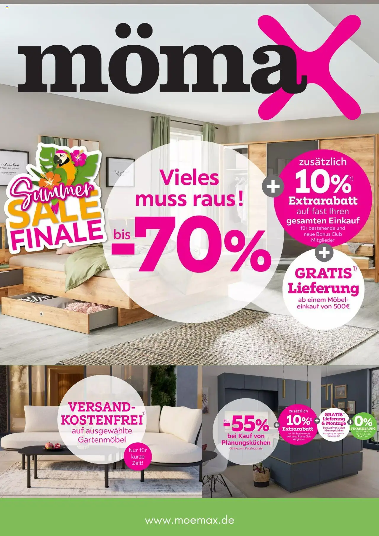 Mömax Prospekt 	 - gültig ab dem 18.07.2025 | Seite: 1 | Produkte: Gartenmöbel