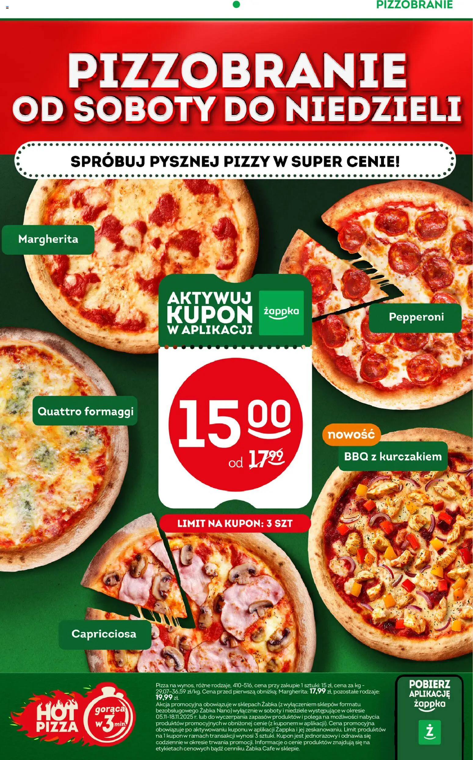 Żabka Gazetka od 05.11.2025 | Strona: 9 | Produkty: Pizza