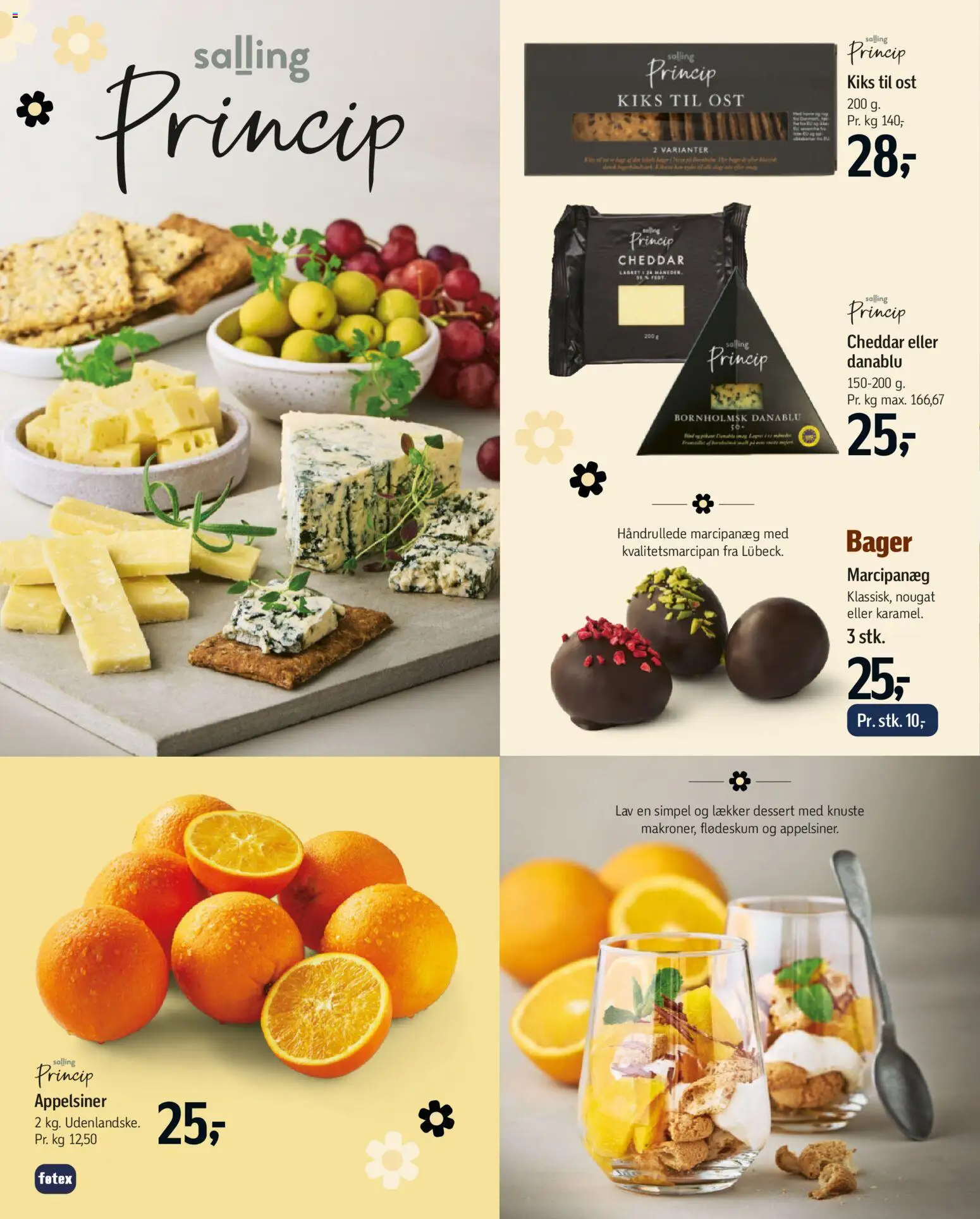 Føtex tilbudsavis – gyldig fra 20.03.2026 | Side: 22 | Produkter: Ost, Cheddar, Appelsiner, Nougat