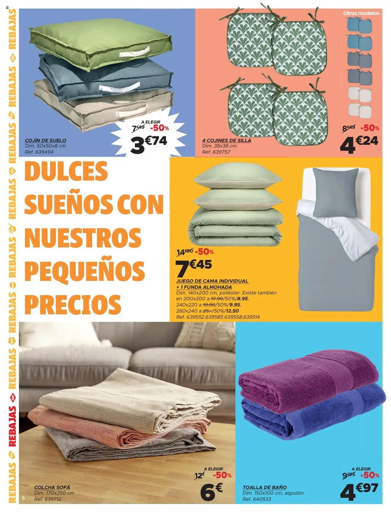 GiFi folleto │ válido desde el 25.06.2025 | Página: 6 | Productos: Funda, Cama, Almohada, Colcha