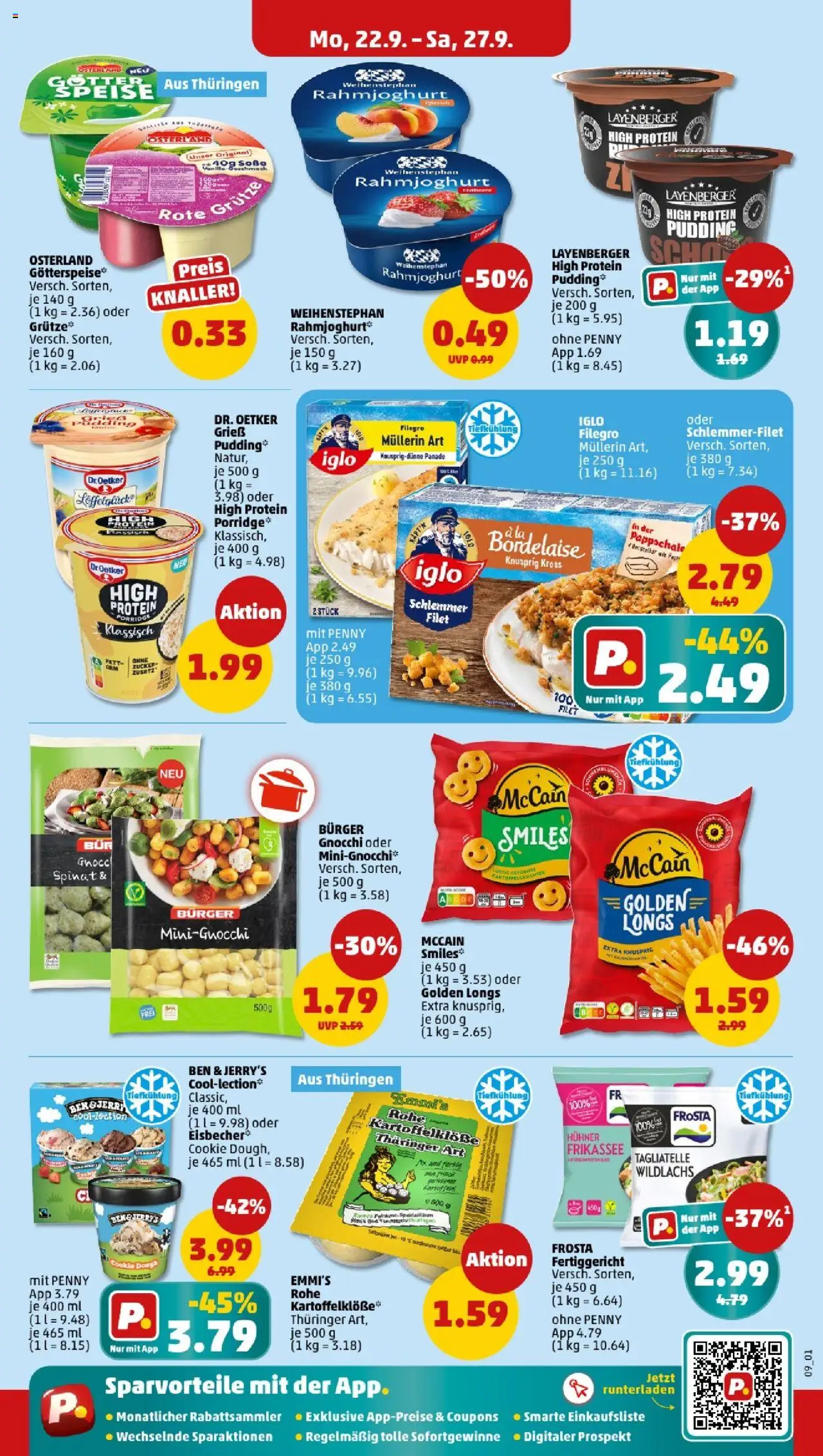 Penny - Berlin – gültig ab 22.09.2025 | Seite: 11 | Produkte: McCain, Pudding, Frosta, Ben & Jerry's
