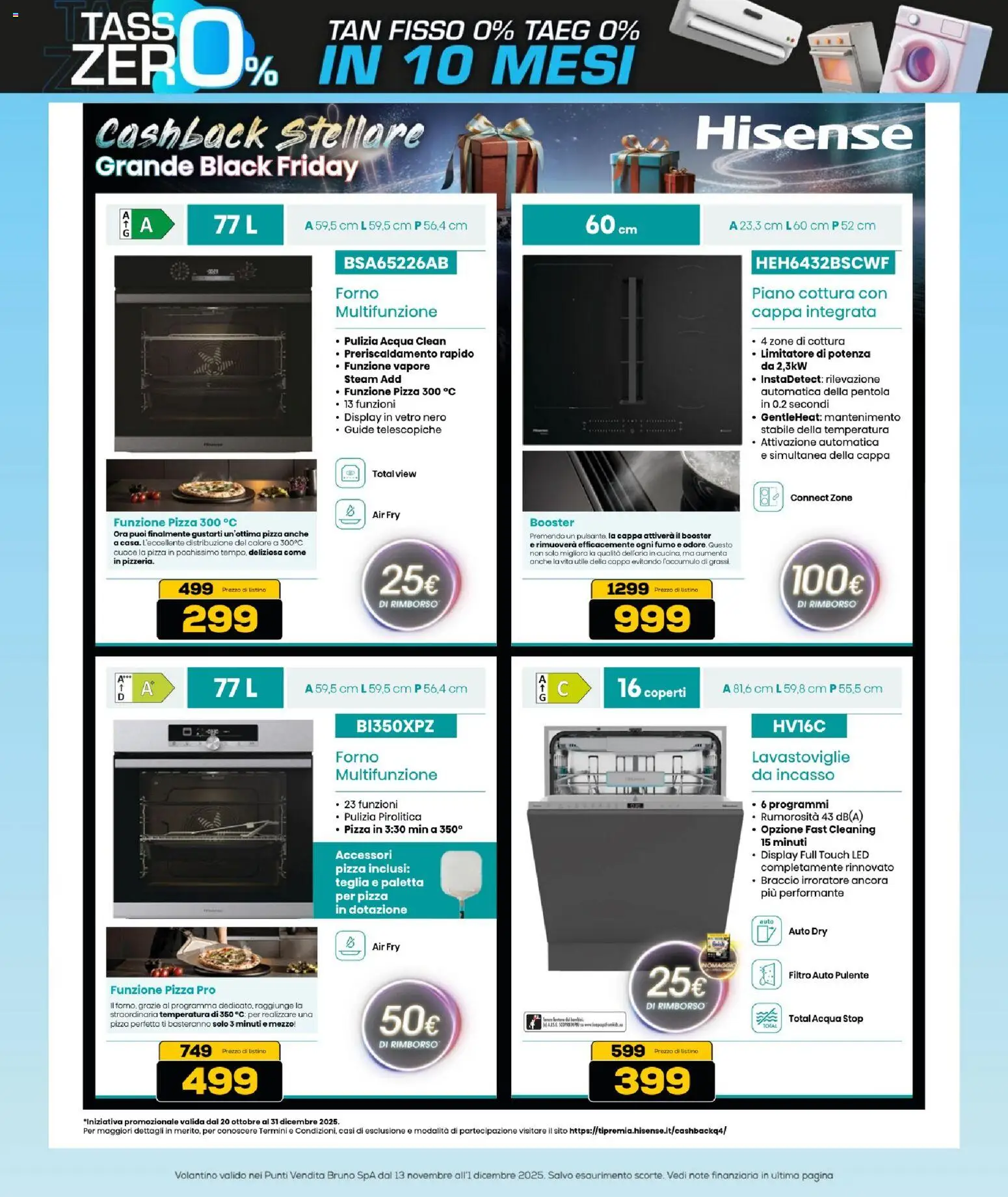 Volantino BRUNO del 13.11.2025 | Pagina: 50 | Prodotti: Paletta, Teglia, Piano cottura, Lavastoviglie