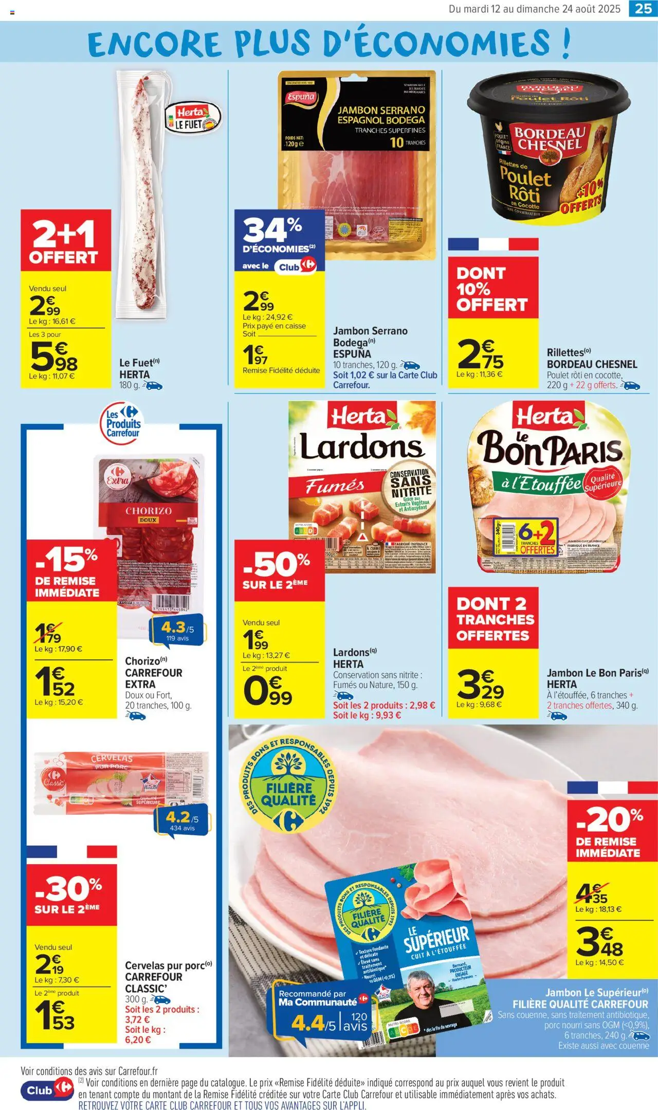  | Page: 27 | Produits: Chorizo, Jambon serrano, Jambon, Porc