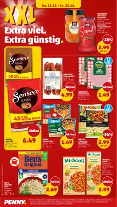 Penny Prospekt 	 ab 15.12.2025 gültig | Seite: 44 | Produkte: Senseo, Burger, Gemüse, Pasta