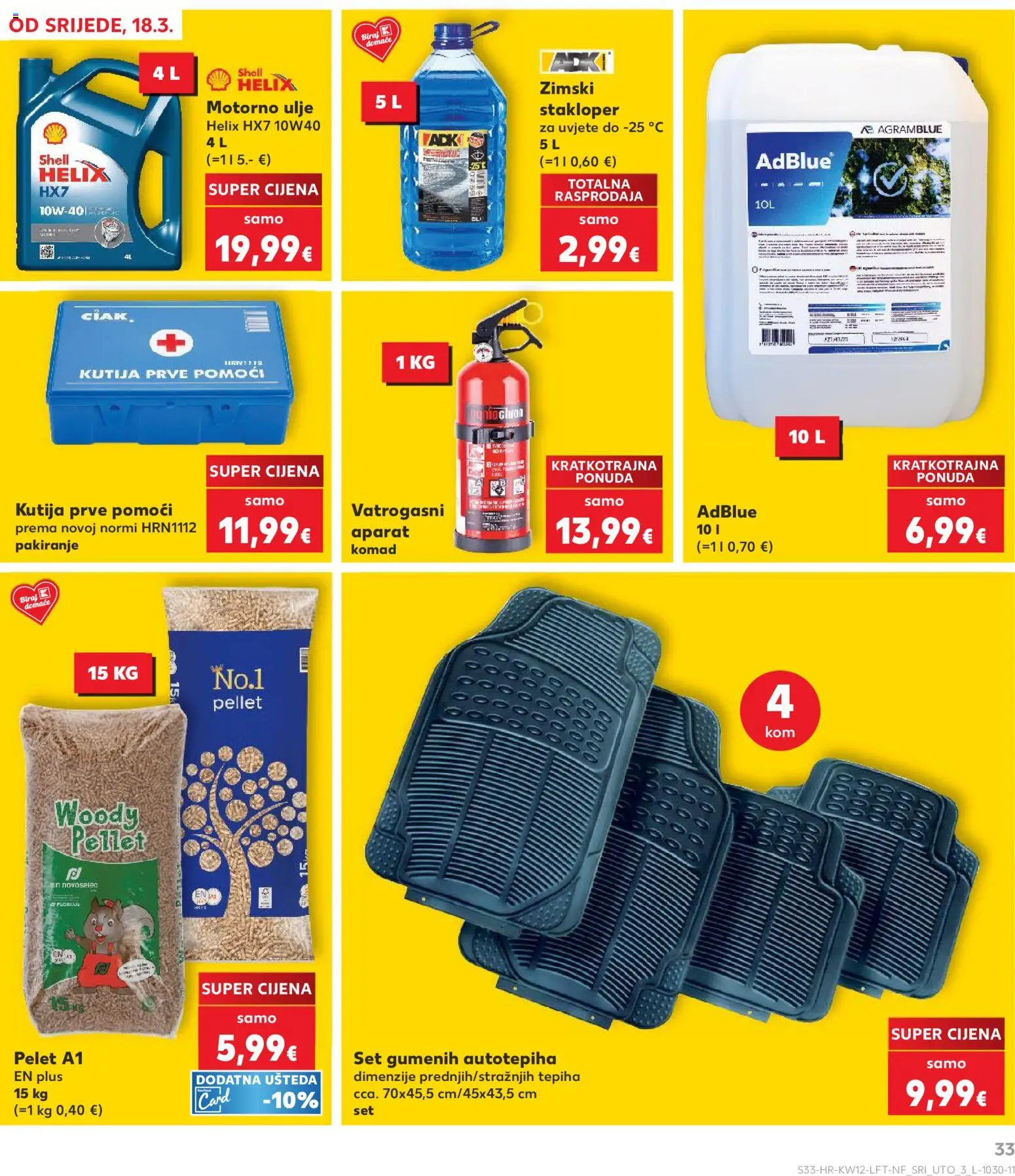 Kaufland katalog | vrijedi od 18.03.2026 | Stranica: 33 | Proizvodi: Kutija, Motorno ulje, Ulje
