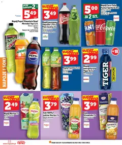 Pogląd oferty "Topaz Gazetka" - ważna od 19.02.2026 | Strona: 22 | Produkty: Cytryna, Pepsi, Sok, Banan