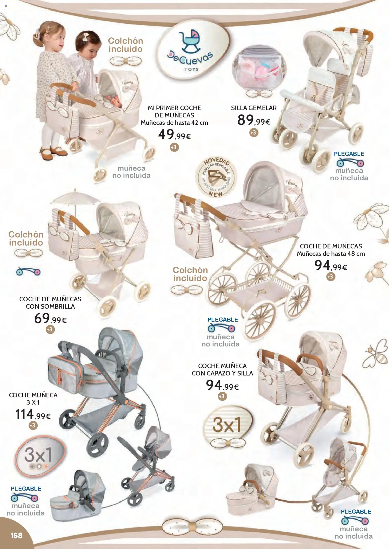 Toy Planet - Catálogo Juguetes Navidad │ válido desde el 03.11.2025 | Página: 168 | Productos: Sombrilla, Muñeca, Colchon, Silla