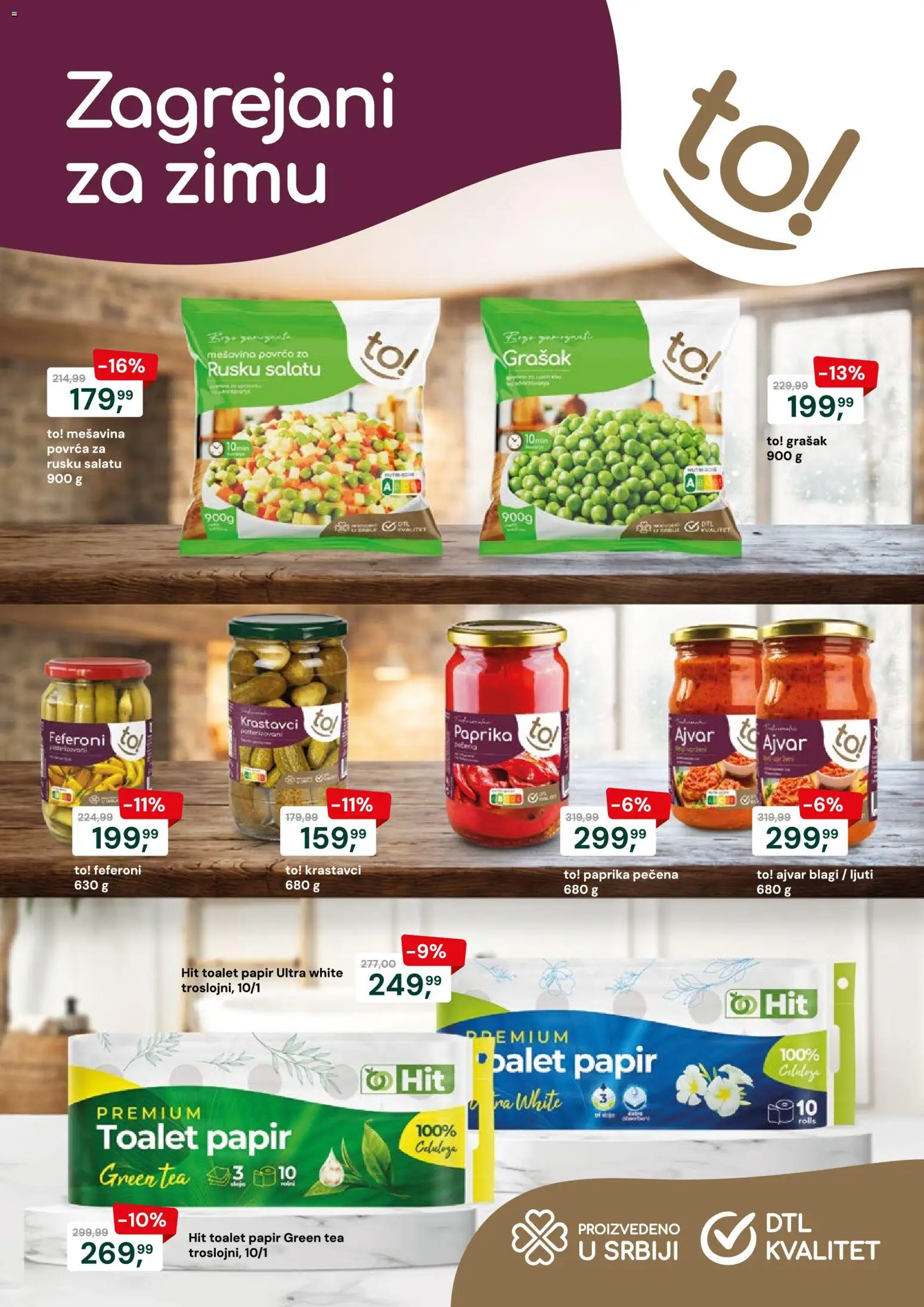 Podunavlje katalog - važi od 14.01.2026 | Strana: 2 | Proizvode: Toalet papir, Krastavci, Paprika, Feferoni