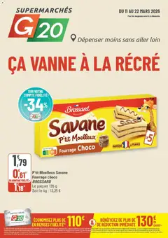 G20 Supermarchés - Prévisualisation de G20 Supermarchés catalogue valide à partir de 11.03.2026