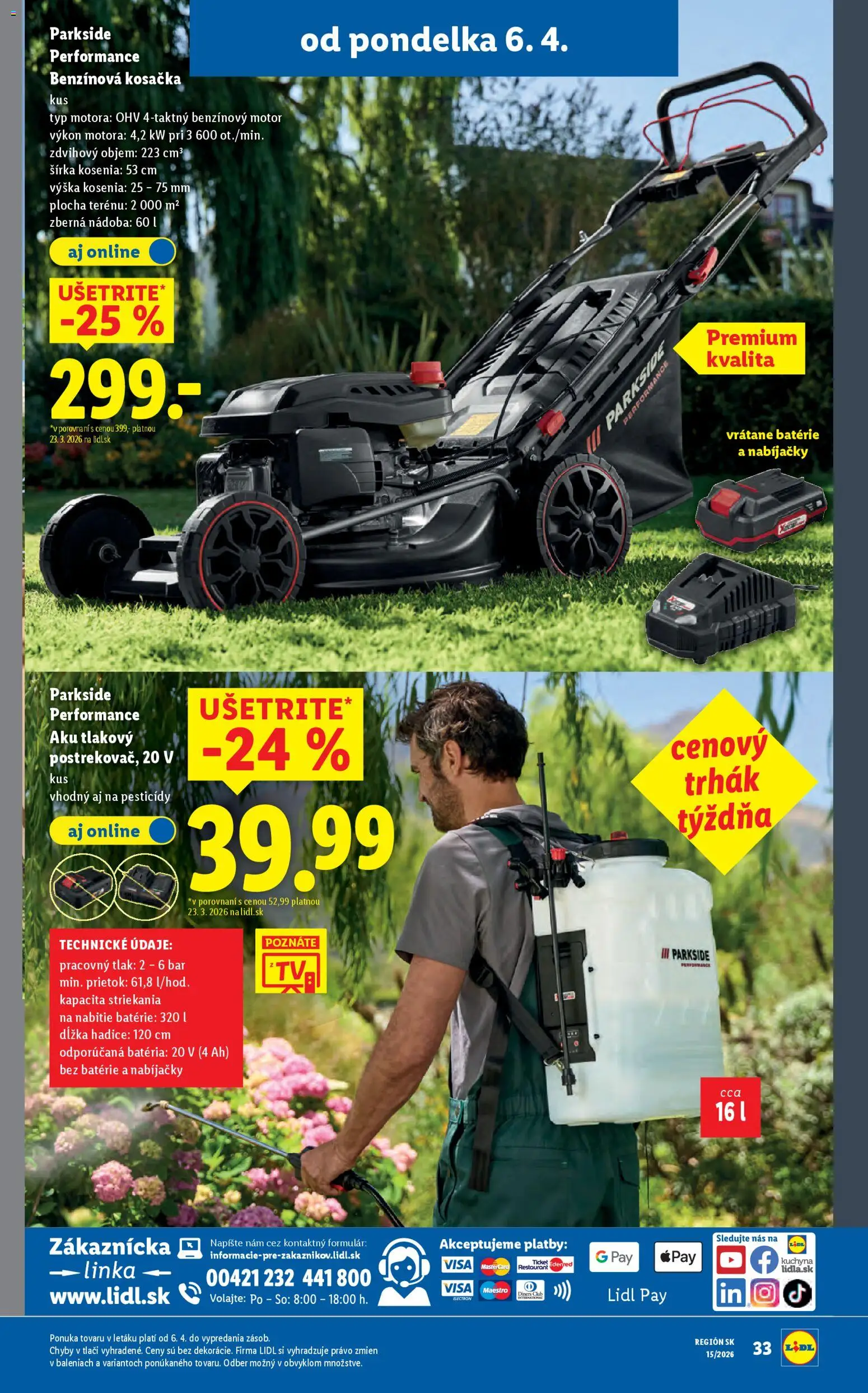 Nové Lidl akcie – leták je platný od 06.04.2026 | Strana: 37 | Produkty: Kuchyňa, Kosačka, Aku, Parkside