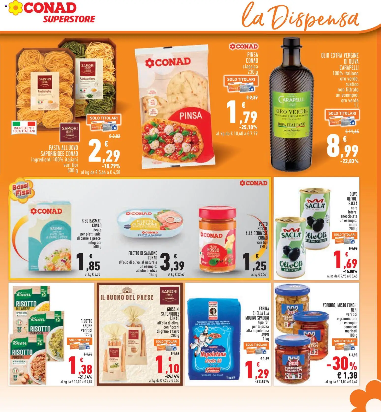 Volantino Conad del 12.03.2026 | Pagina: 19 | Prodotti: Riso, Pasta, Pesto, Grissini