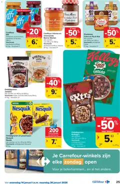 Carrefour folder week 3 - Voorbeeld van een folder van Carrefour, geldig van 14.01.2026 | Pagina: 25 | Producten: Aardbeien, Muesli, Chocolade