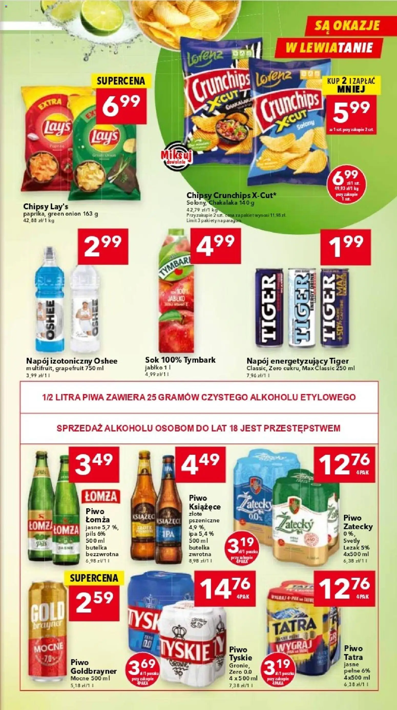 Lewiatan gazetka - Katowice od 06.11.2025 | Strona: 7 | Produkty: Leżak, Tyskie, Sok, Piwo