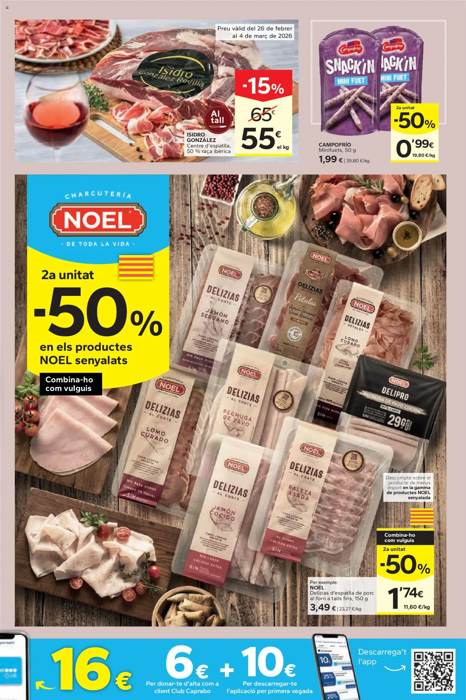 Caprabo folleto │ válido desde el 26.02.2026 | Página: 9 | Productos: Jamón serrano, Jamón, Jamón cocido