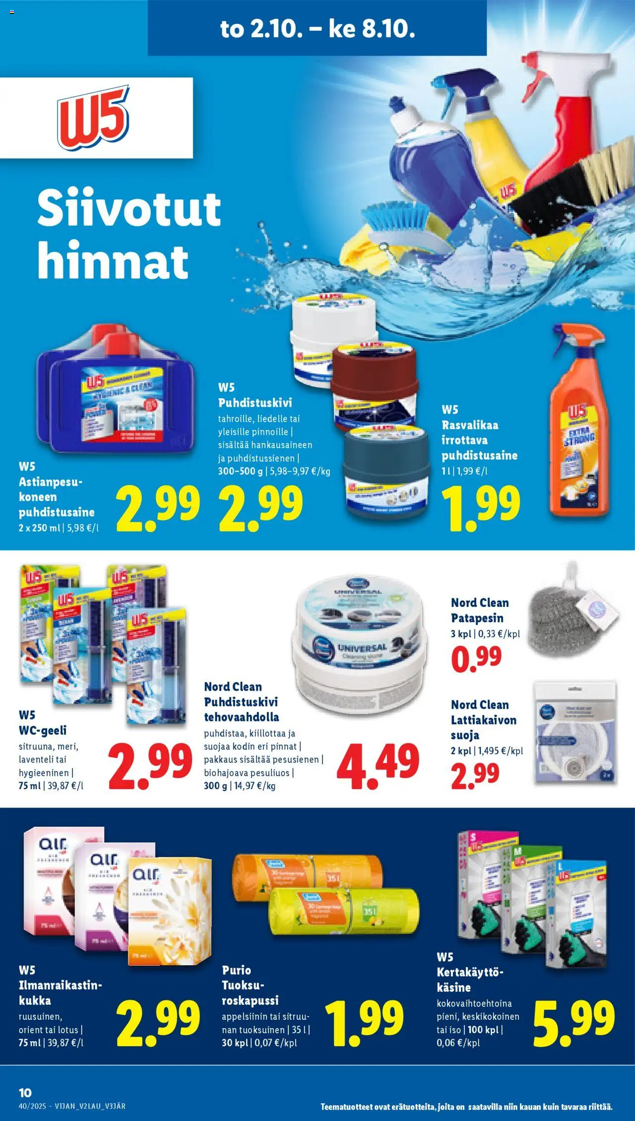 Lidl tarjoukset – voimassa 02.10.2025 alkaen | Sivu: 14 | Tuotteet: Tuoksu, Kiillottaa, Puhdistusaine