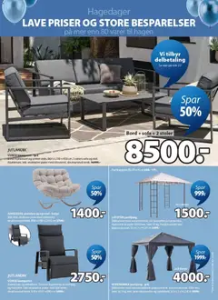 Forhåndsvisning av JYSK kundeavis gyldig fra 30.03.2026 | Side: 3 | Produkter: Vekt, Bord, Stol, Paviljong