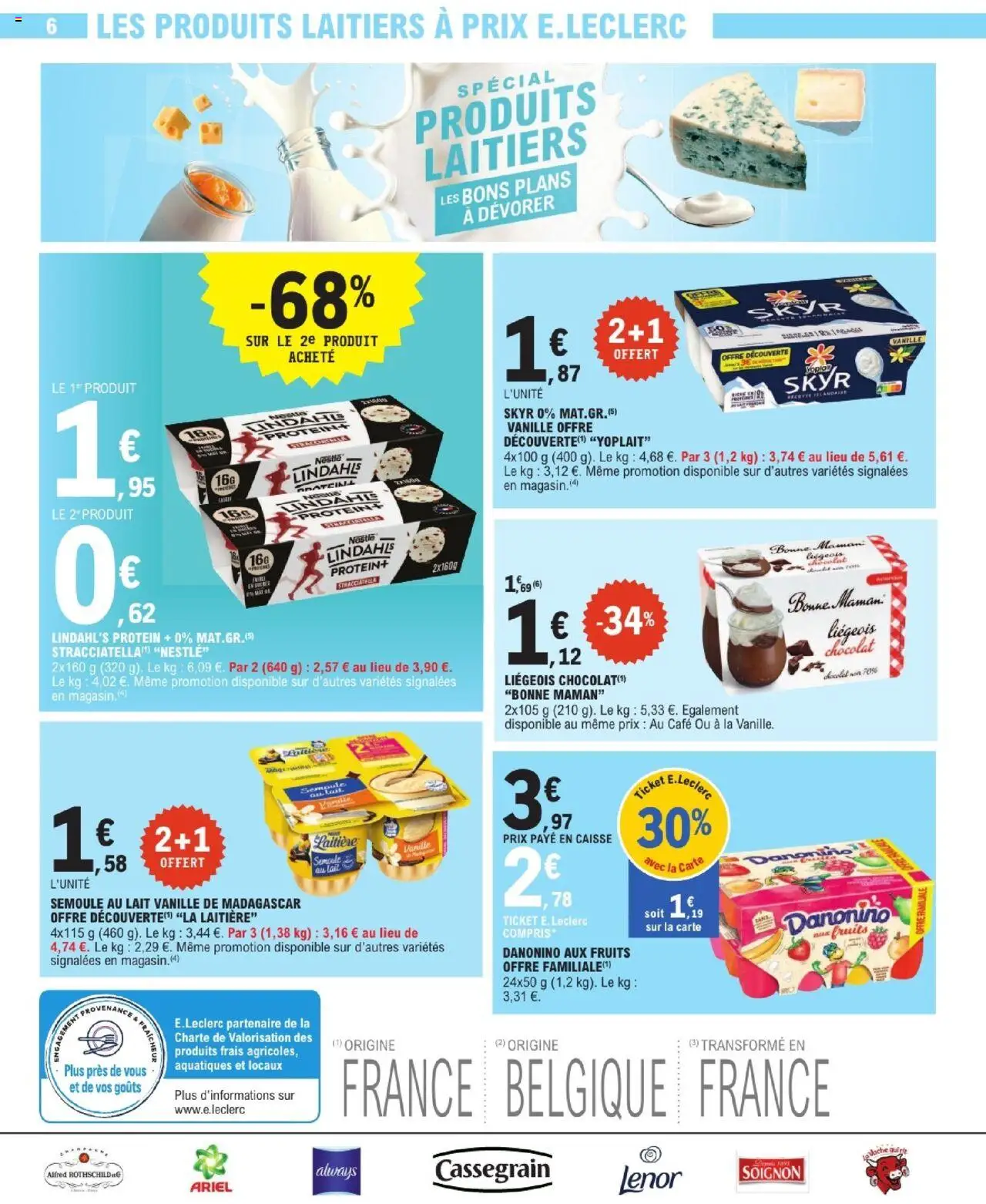  | Page: 6 | Produits: Ariel, Lait, Café, Chocolat