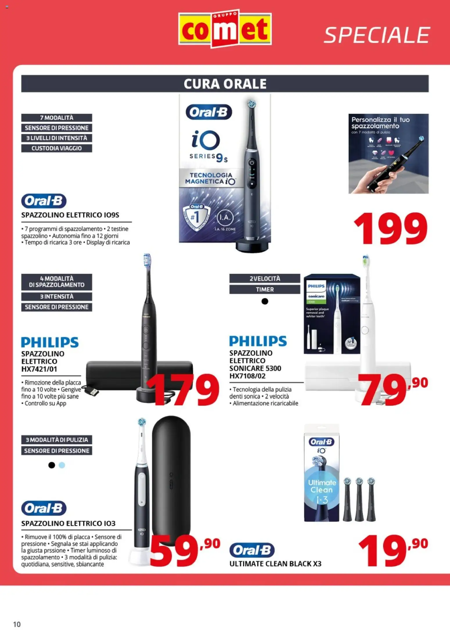 Volantino Comet del 23.01.2026 | Pagina: 10 | Prodotti: Spazzolino, Spazzolino elettrico