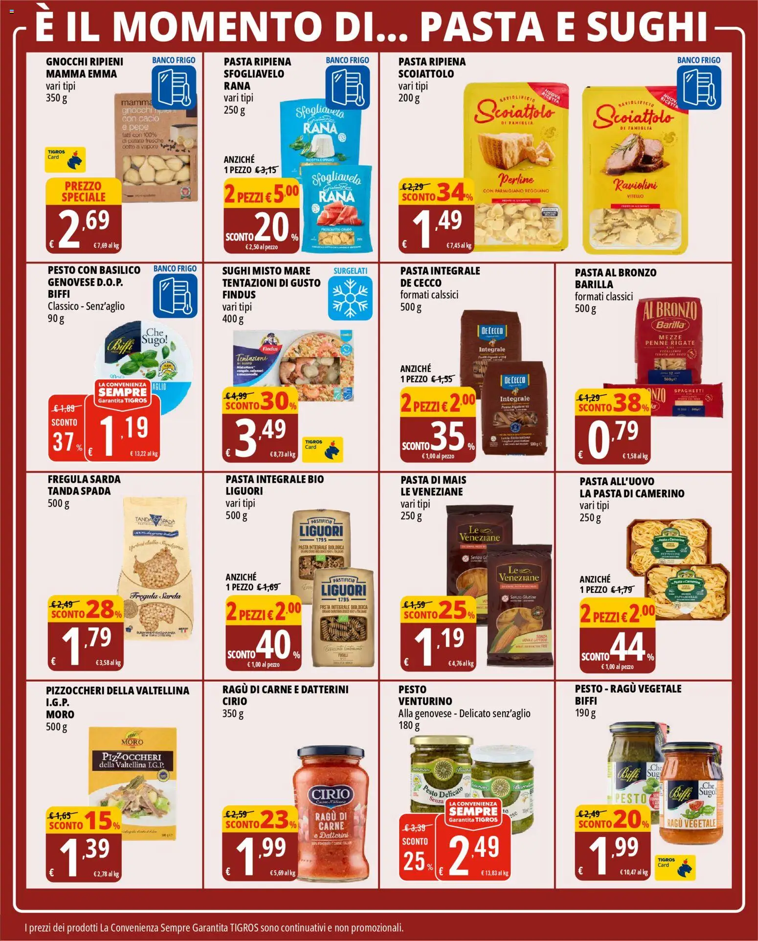 Volantino Tigros del 28.10.2025 | Pagina: 19 | Prodotti: Prosciutto, Aglio, Parmigiano reggiano, Parmigiano