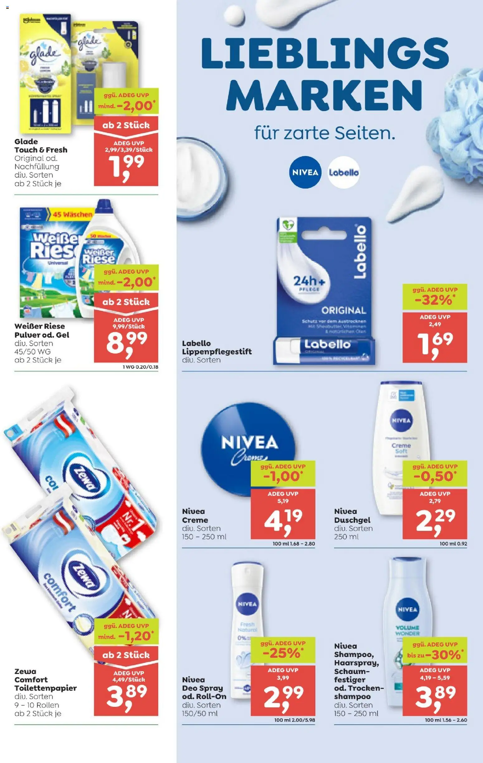 ADEG Flugblatt gültig ab 02.01.2025 | Seite: 15 | Produkte: Shampoo, Creme, Duschgel
