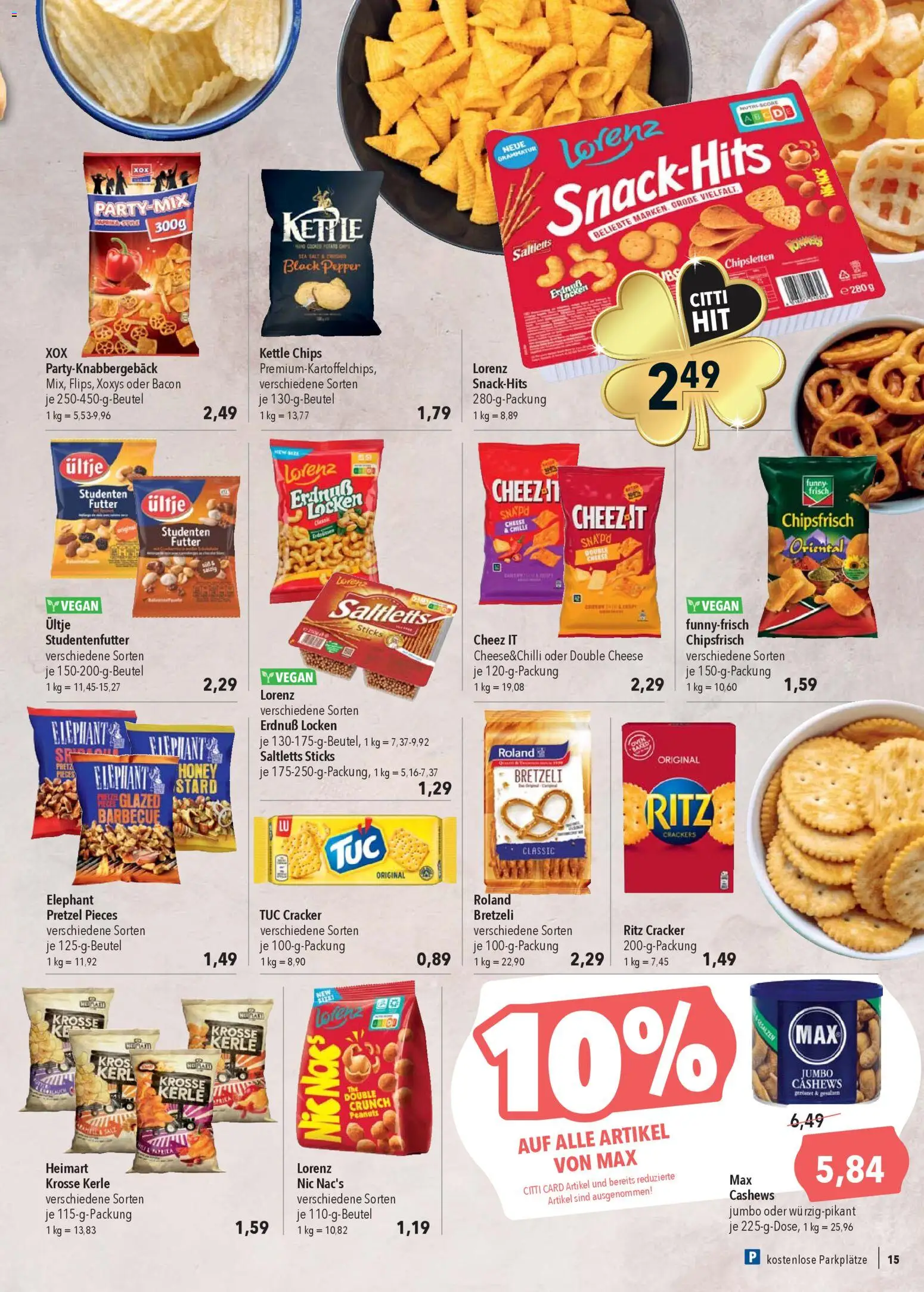 CITTI Markt Prospekt 	 – gültig ab 27.12.2025 | Seite: 15 | Produkte: Chips