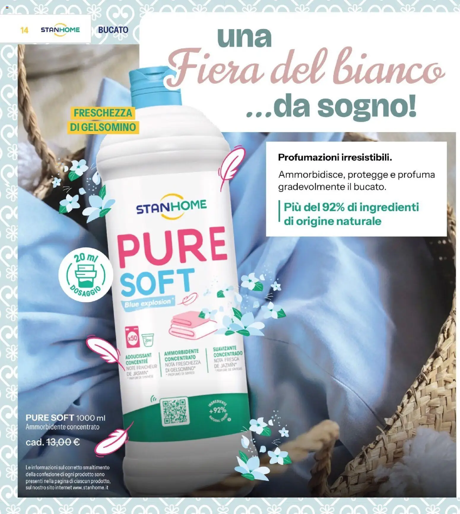 Volantino Stanhome del 08.01.2026 | Pagina: 14 | Prodotti: Ammorbidente, Profumo