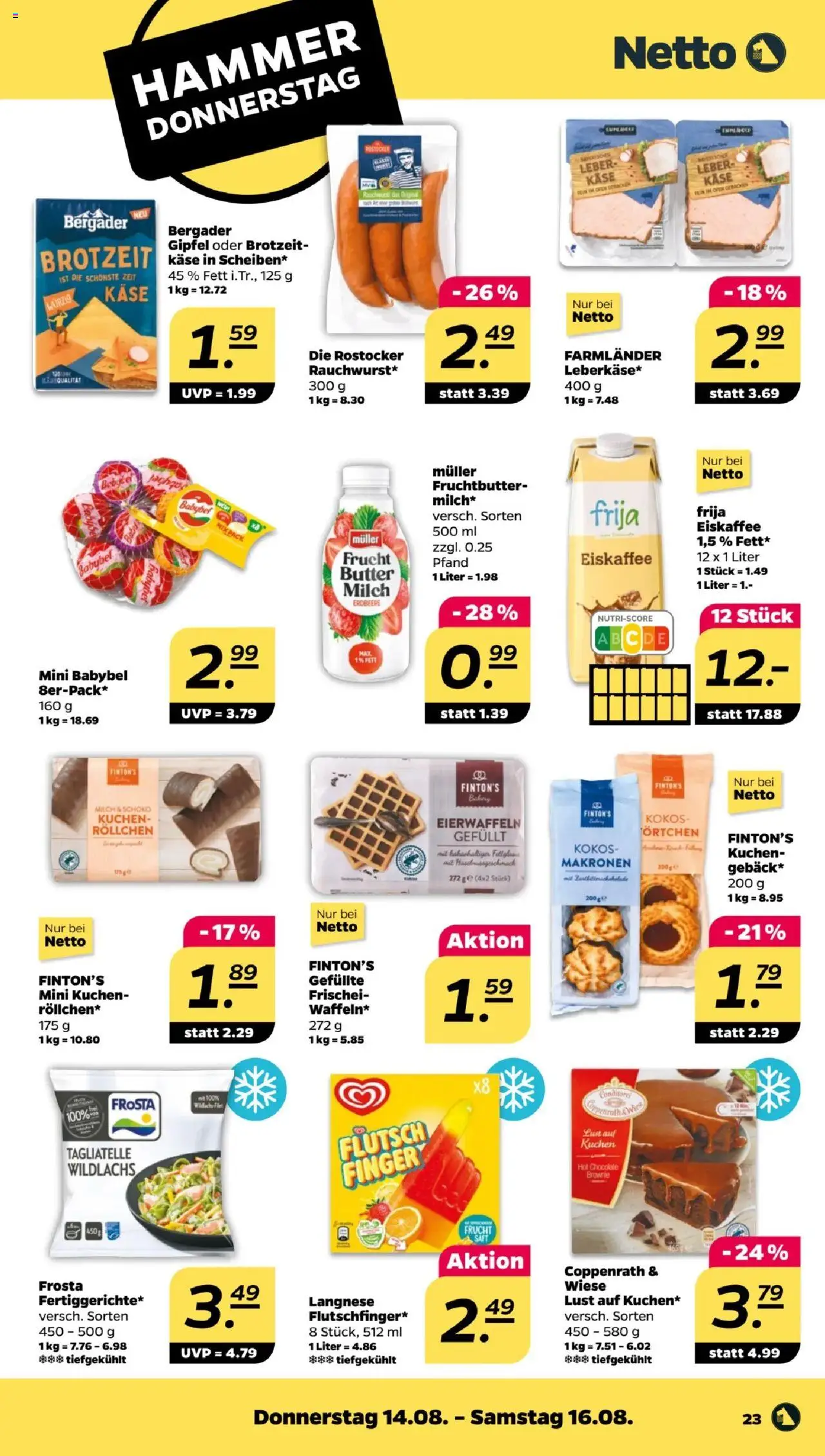 Netto Prospekt 	 - gültig ab dem 11.08.2025 | Seite: 25 | Produkte: Ofen, Käse, Babybel, Saft