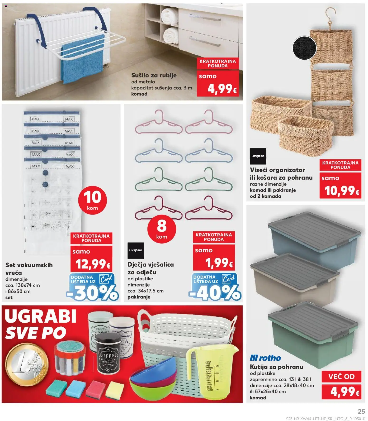 Kaufland katalog | vrijedi od 29.10.2025 | Stranica: 25 | Proizvodi: Kutija, Košara, Vješalica, Sušilo za rublje