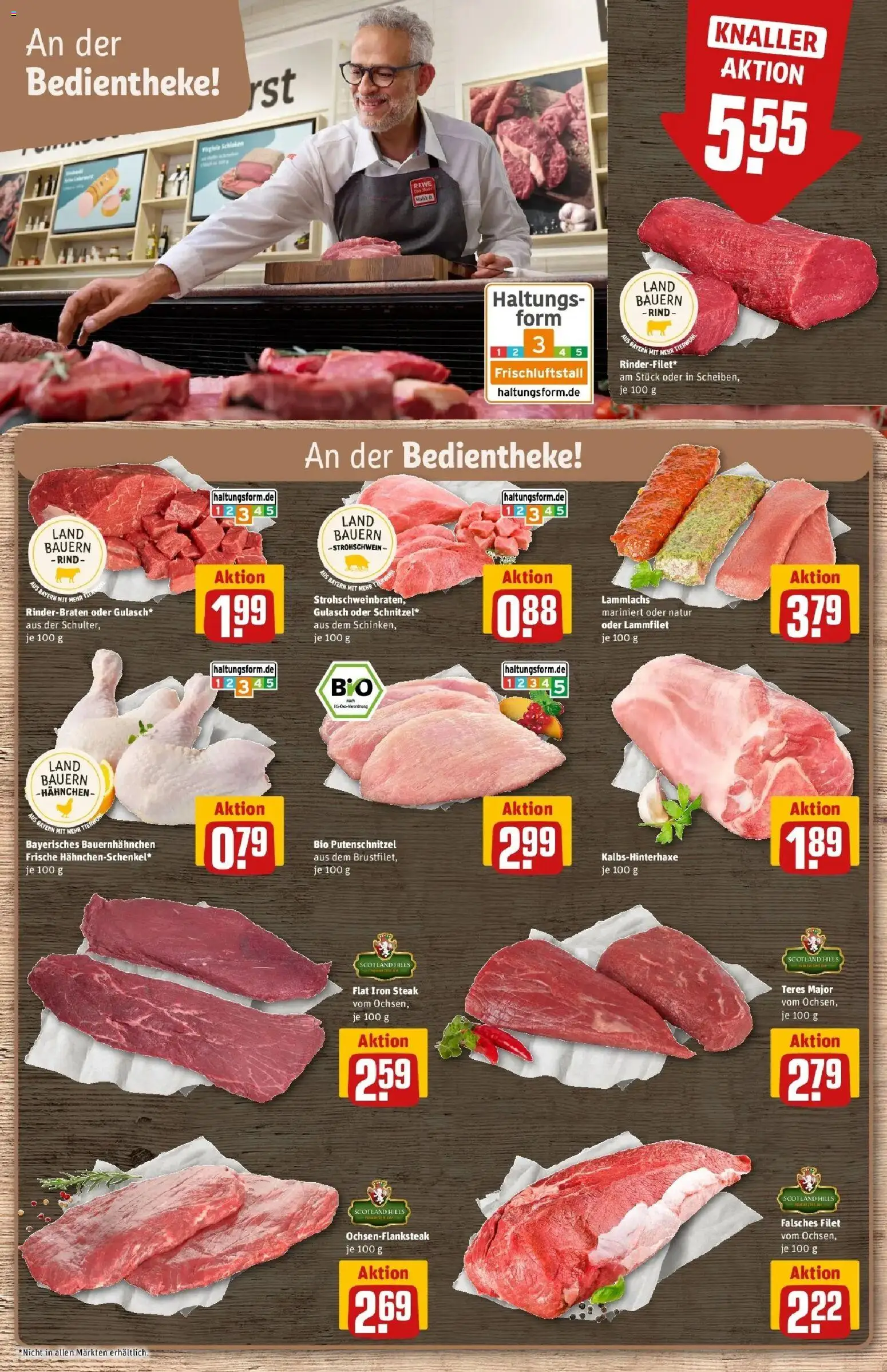 Rewe Prospekt Olching Geiselbullach	 – gültig ab 15.03.2026 | Seite: 11 | Produkte: Rinderbraten, Gulasch, Putenschnitzel, Steak