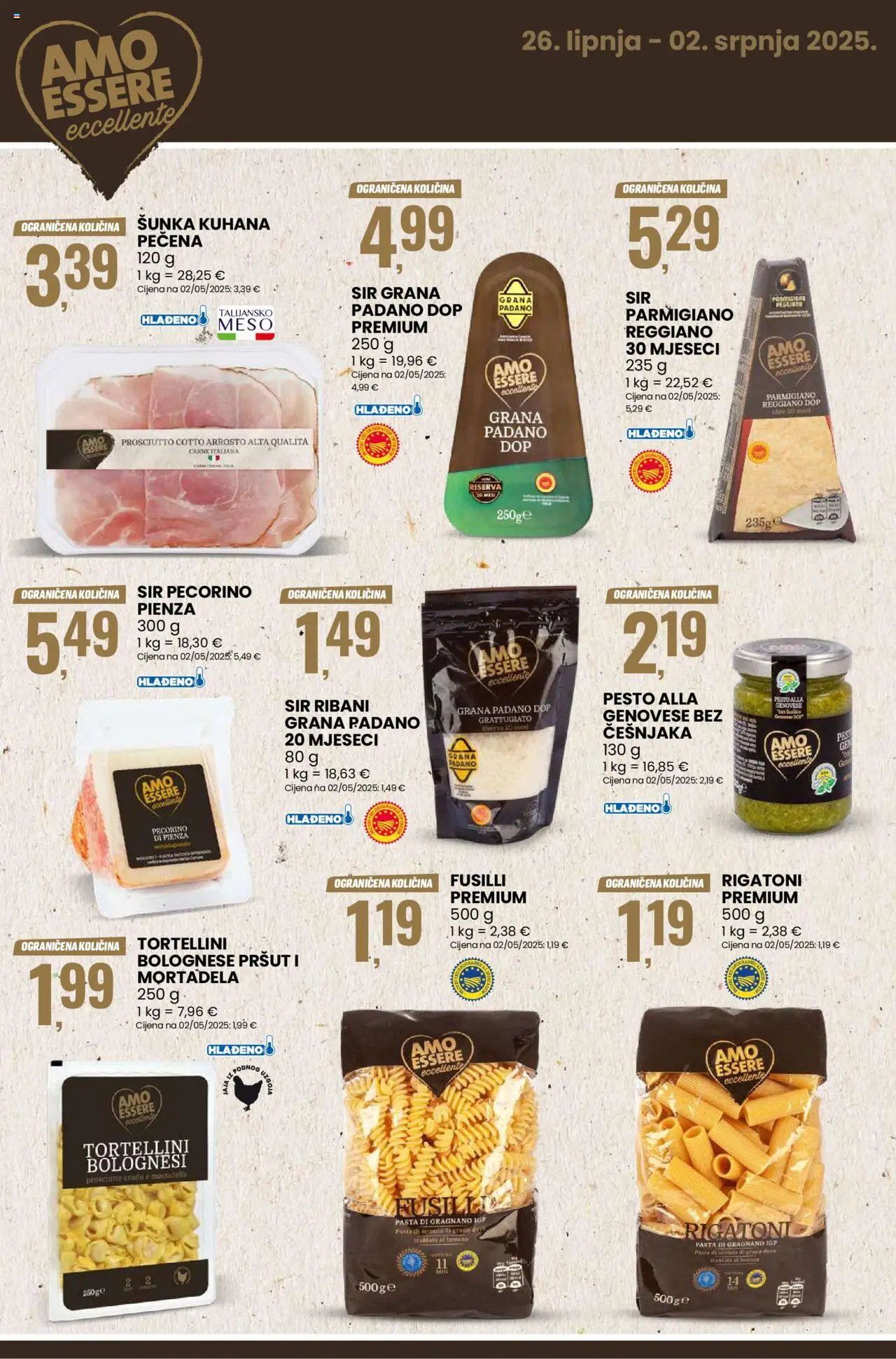 Eurospin katalog | vrijedi od 26.06.2025 | Stranica: 11 | Proizvodi: Sir, Mortadela, Tortellini, Pasta
