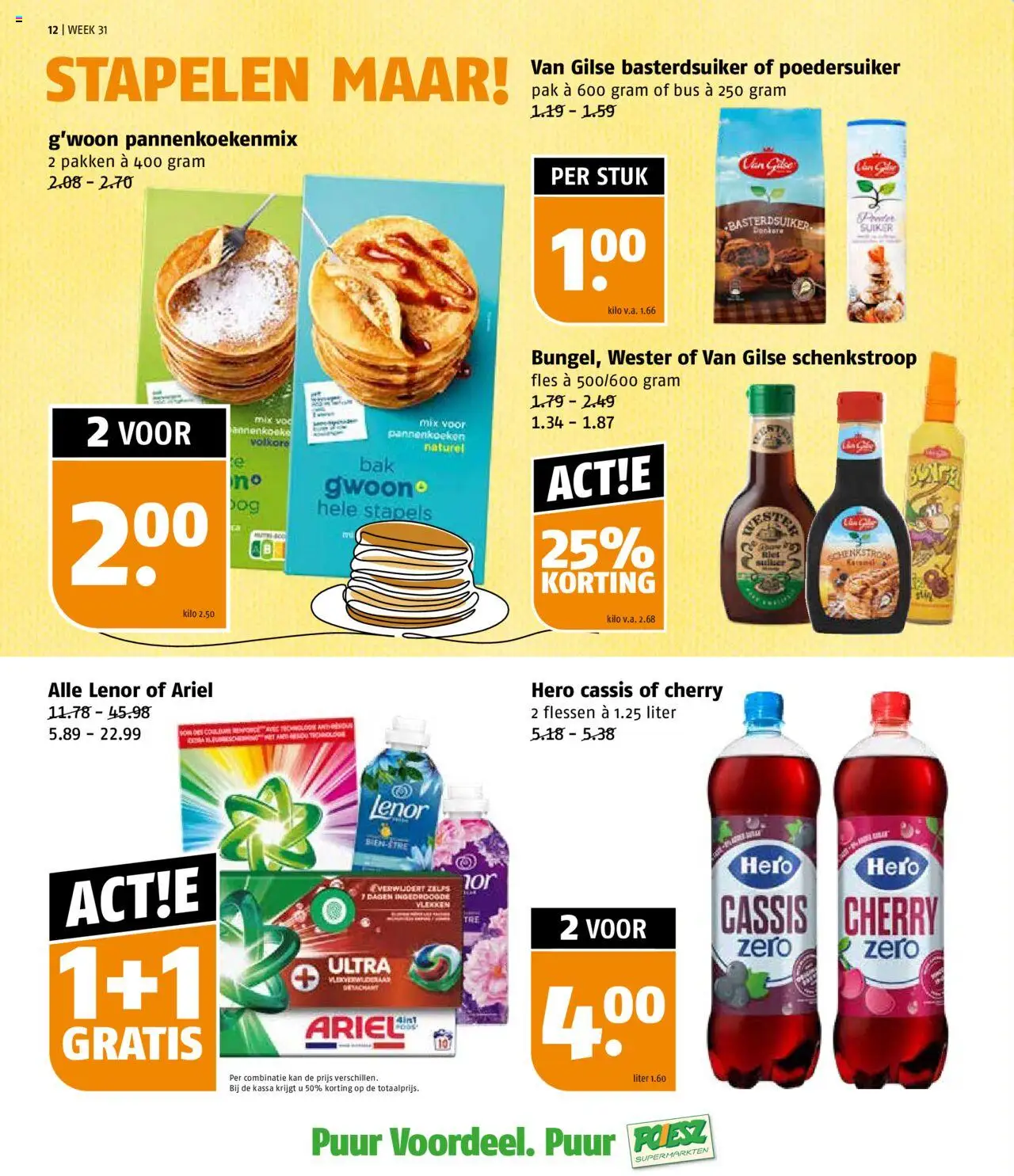 | Pagina: 12 | Producten: Waffelini, Kan, Fles, Cassis