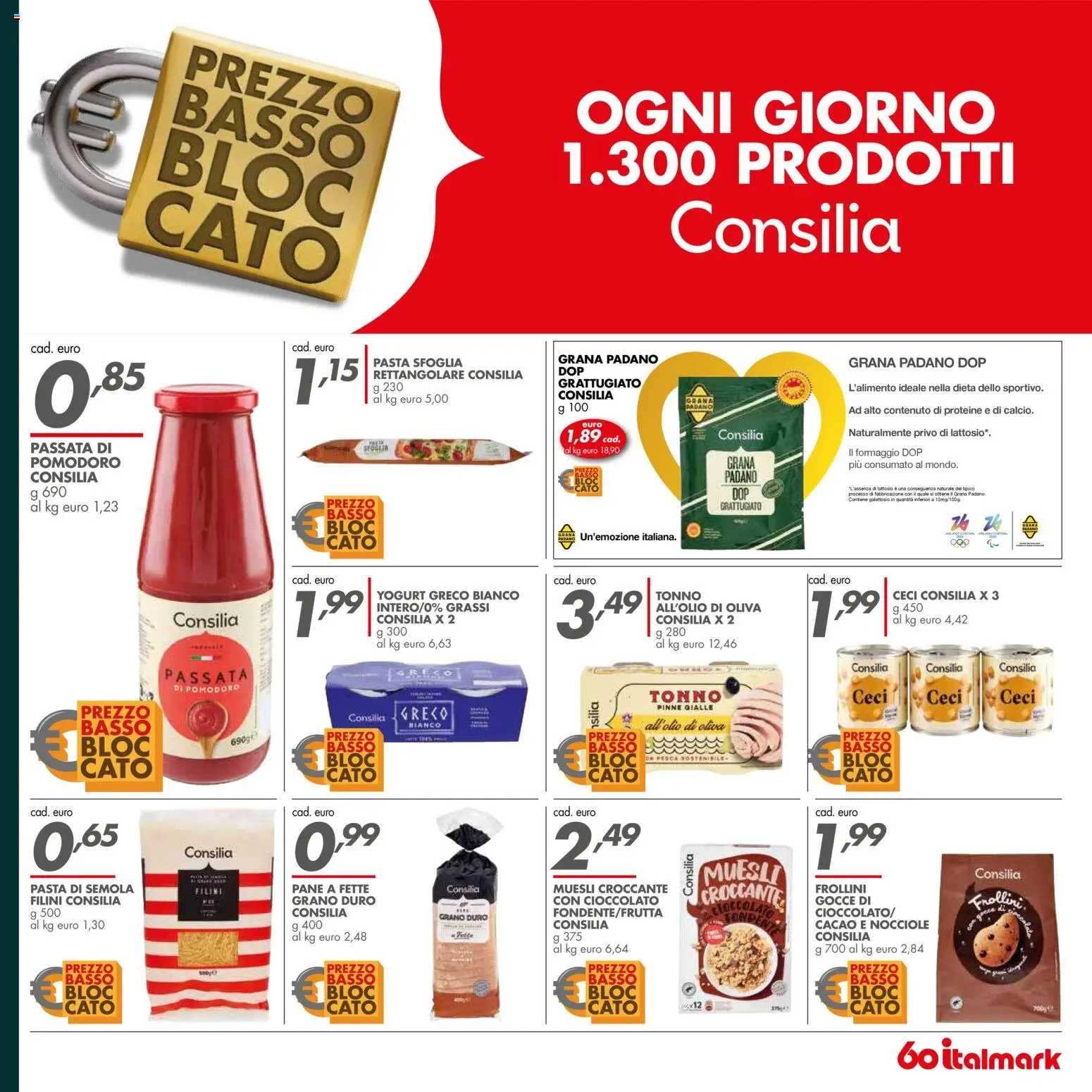 Volantino Italmark del 30.10.2025 | Pagina: 27 | Prodotti: Muesli, Pasta, Tonno, Frollini