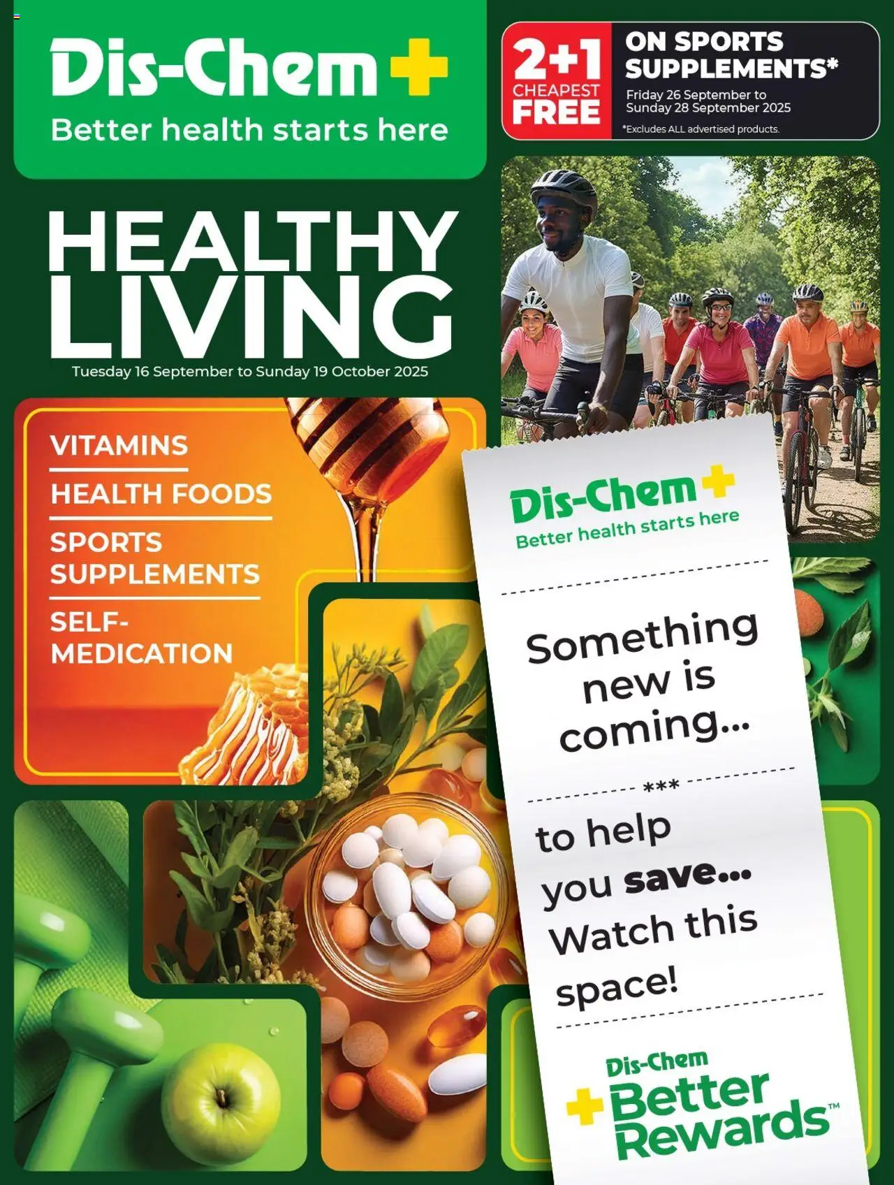 New Dis-Chem catalogue – valid from 16.09.2025 | Page: 1 | Products: Watch, Vitamins, Supplements