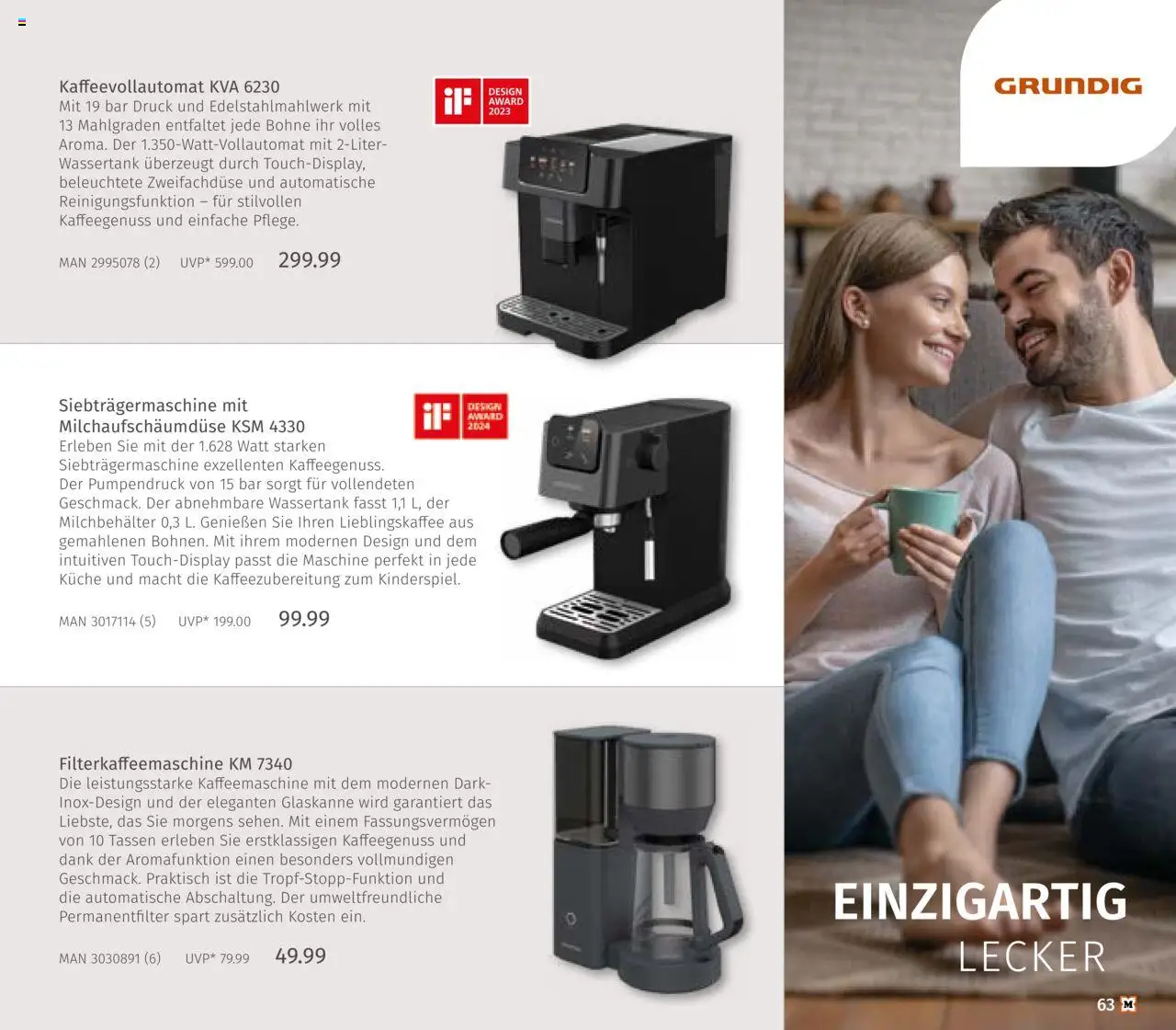 Müller Haushaltskatalog – gültig ab 03.10.2025 | Seite: 63 | Produkte: Kaffeemaschine, Küche, Kaffeevollautomat, Filterkaffeemaschine