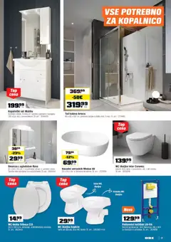 OBI katalog akcije – veljaven od 02.04.2026 | Stran: 17 | Izdelki: WC školjka, WC deska, Tuš kabina, Omarica