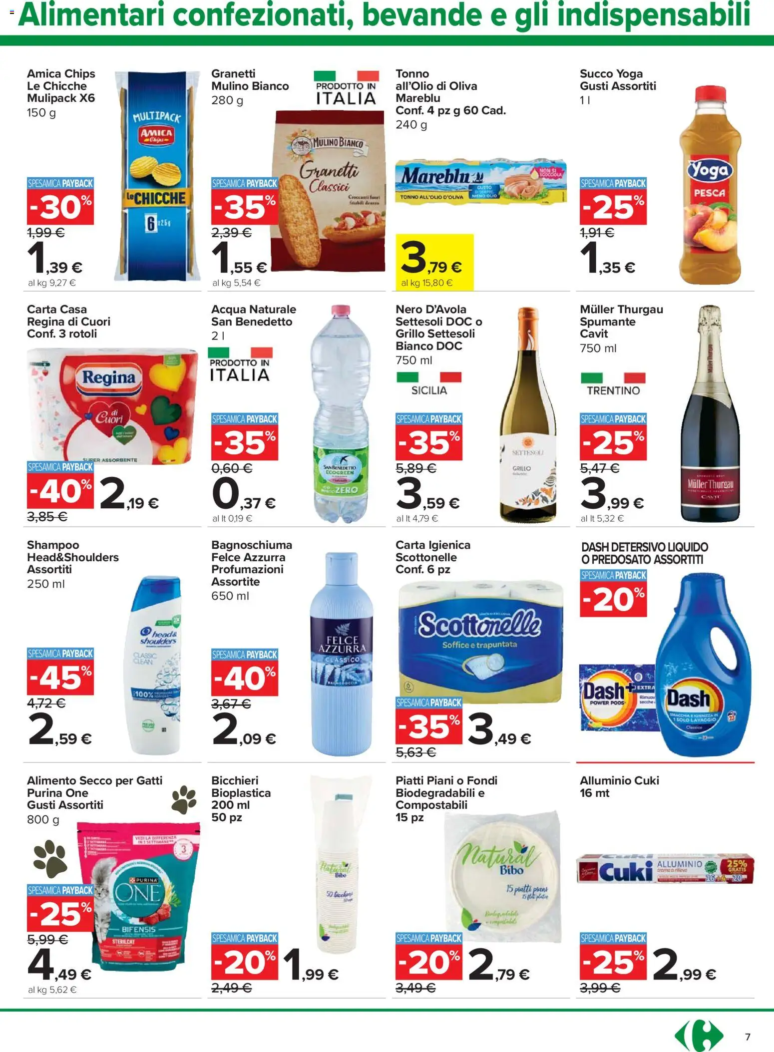 Volantino Carrefour del 23.04.2026 | Pagina: 7 | Prodotti: Bagnoschiuma, Succo, Pesca, Spumante