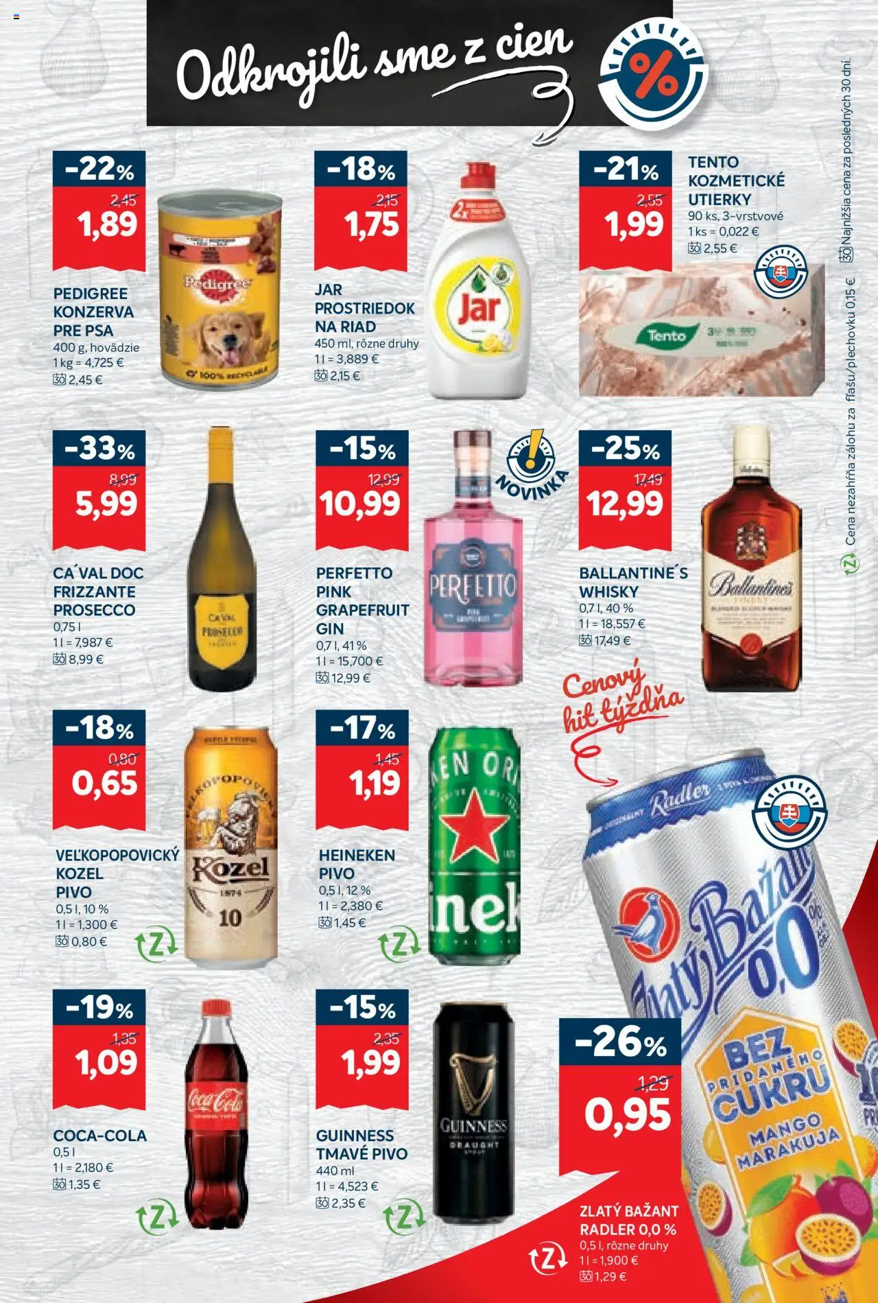Kraj leták │ platný od 03.07.2025 | Strana: 7 | Produkty: Prosecco, Gin, Cola, Ballantines