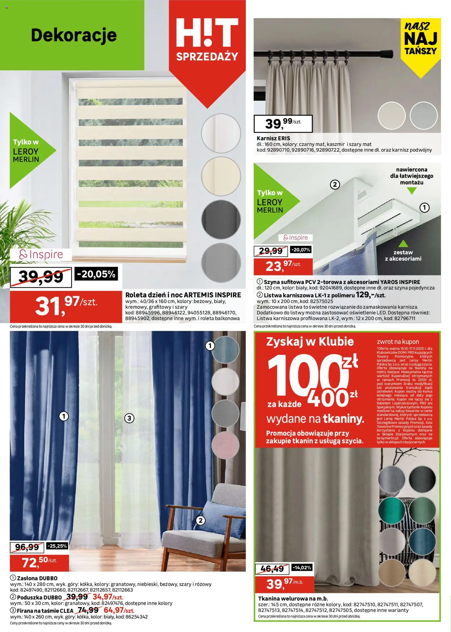 Leroy Merlin Gazetka od 15.10.2025 | Strona: 14 | Produkty: Poduszka
