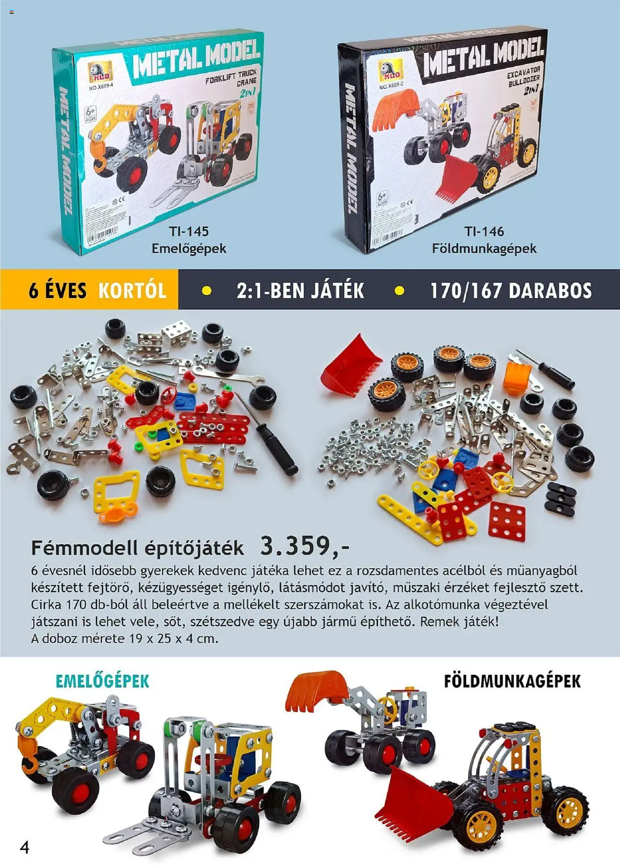 Betly akciós ujság - amely érvényes a következő dátumtól: 03.10.2025 | Oldal: 4 | Termékek: Játék, Doboz