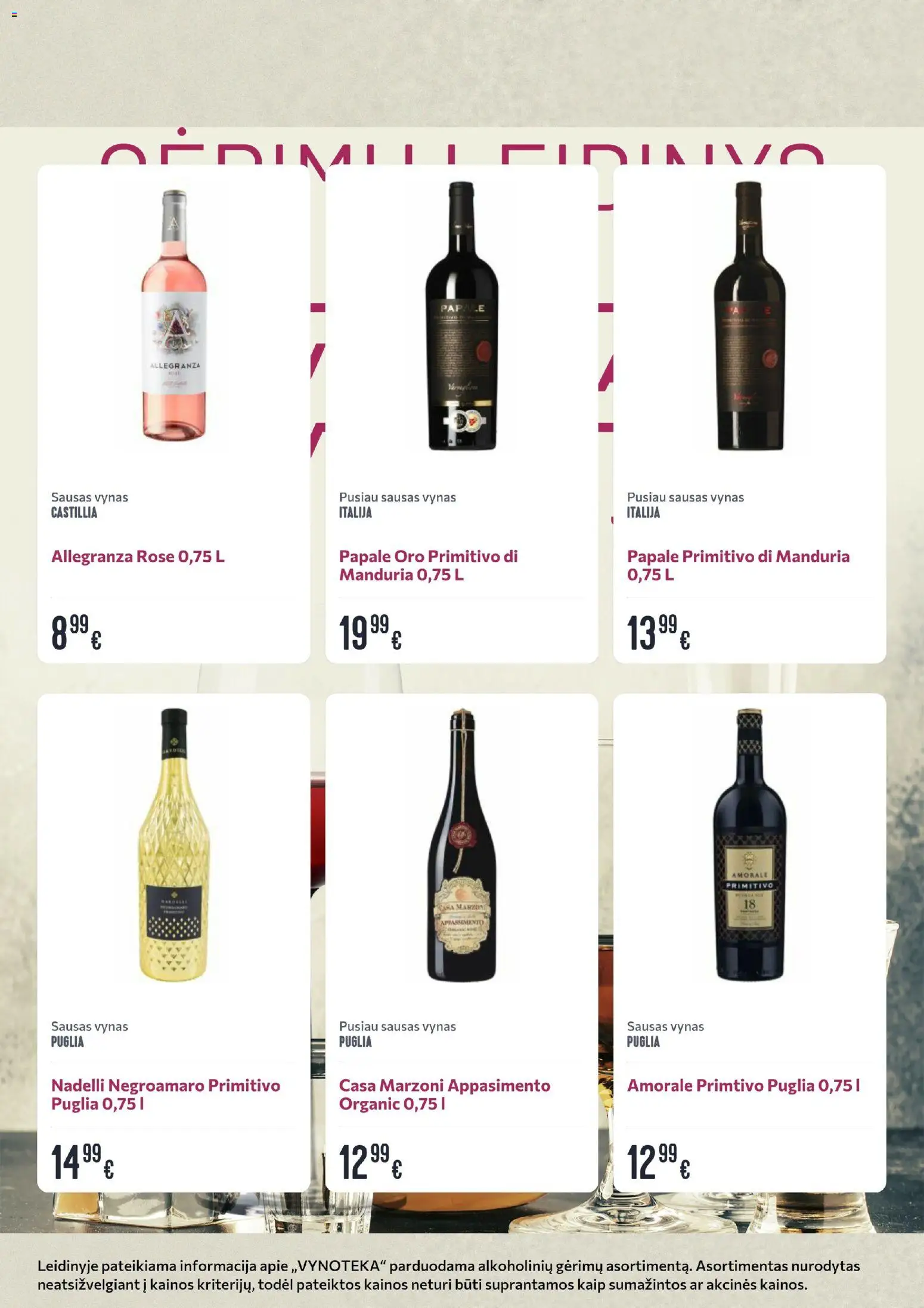 VYNOTEKA akcijos nuo 06.04.2026 | Puslapis: 17 | Prekių: Vynas
