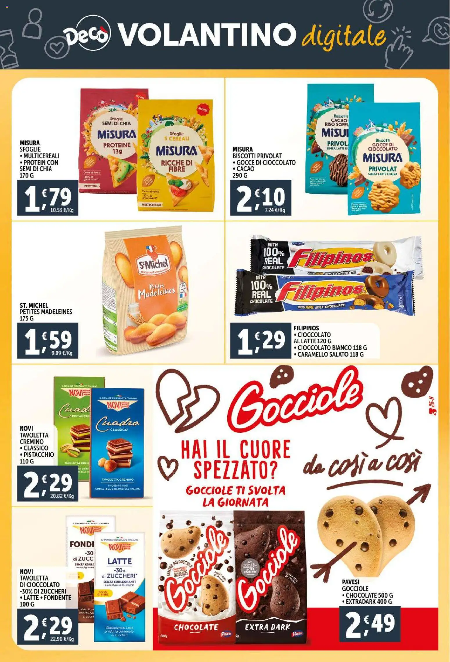 Volantino Decò del 03.02.2026 | Pagina: 23 | Prodotti: Biscotti, Latte, Pistacchi, Cacao