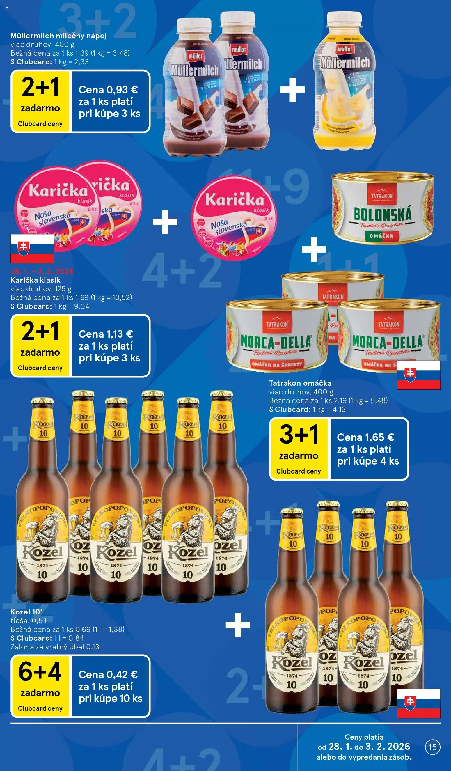 Nové Tesco akcie – leták je platný od 28.01.2026 | Strana: 15 | Produkty: Omáčka, Špagety