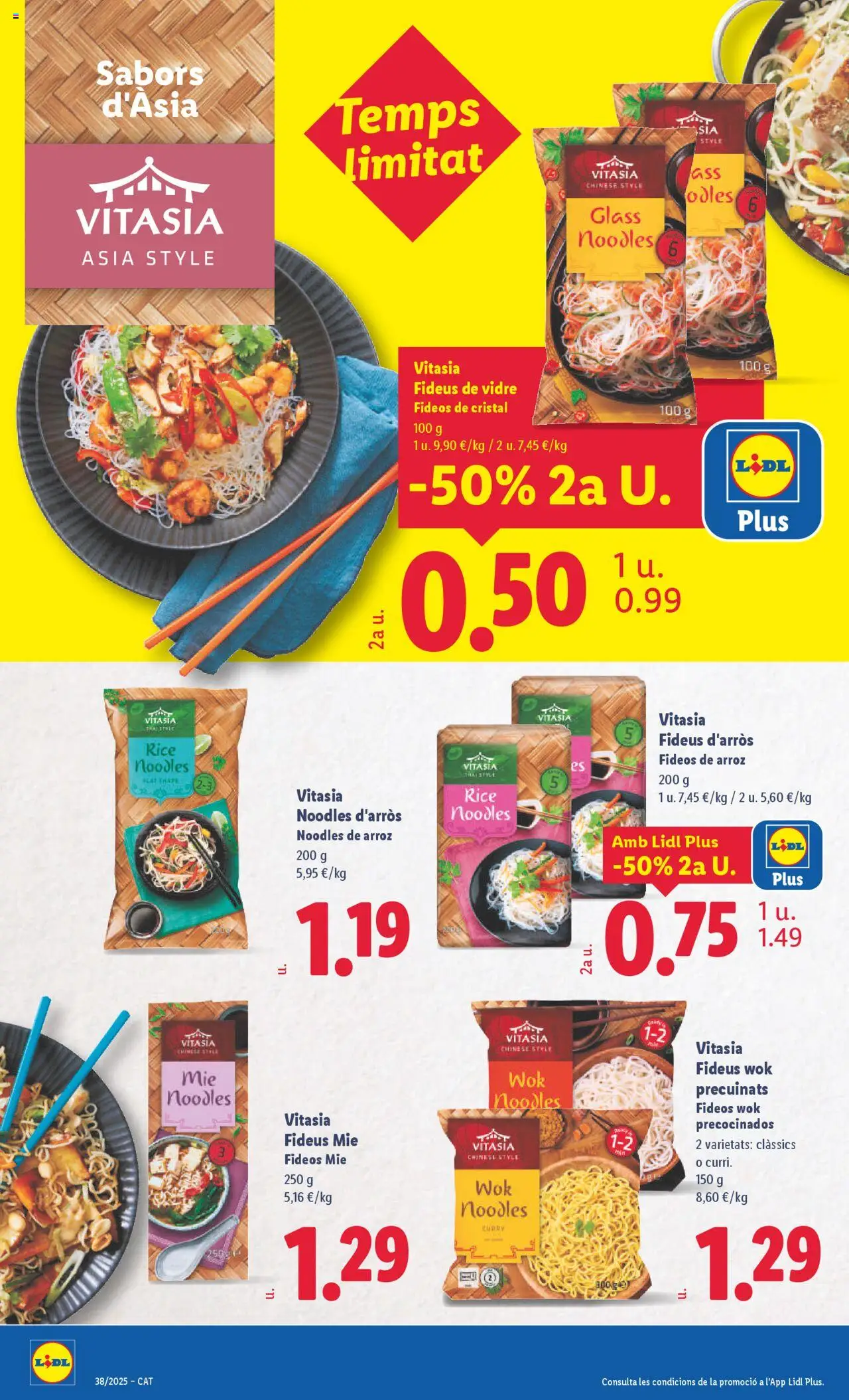 Lidl folleto │ válido desde el 15.09.2025 | Página: 22 | Productos: Arroz, Fideos, Fideos de arroz