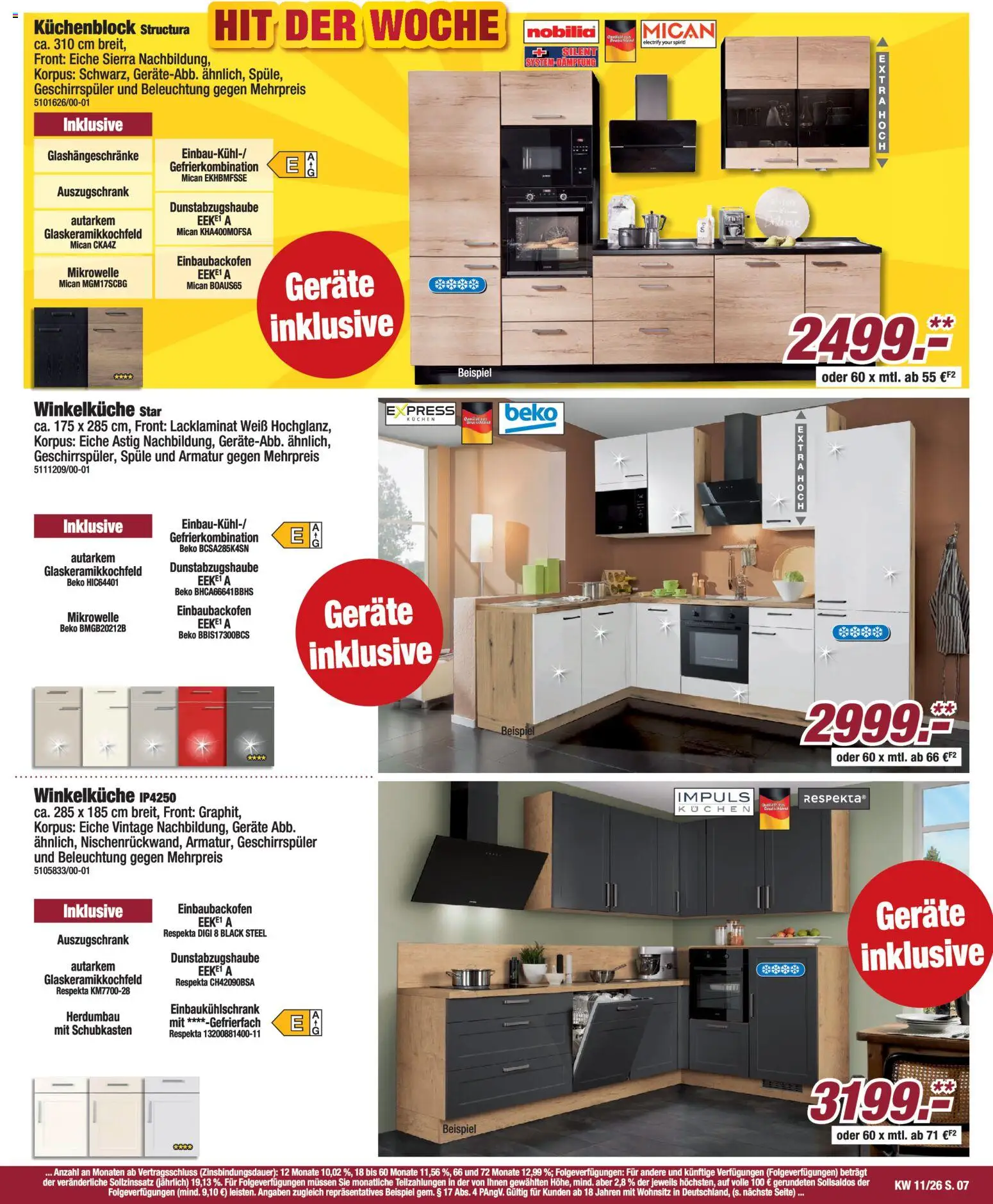 Poco Prospekt 	 – gültig ab 08.03.2026 | Seite: 7 | Produkte: Geschirrspüler, Küchenblock, Armatur, Kuchen