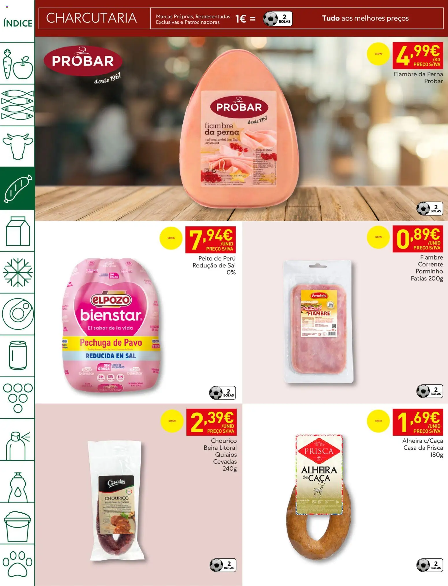 Recheio folheto │ válido de 21.04.2026 | Página: 12 | Produtos: Peito de peru, Peru, Sal, Chouriço