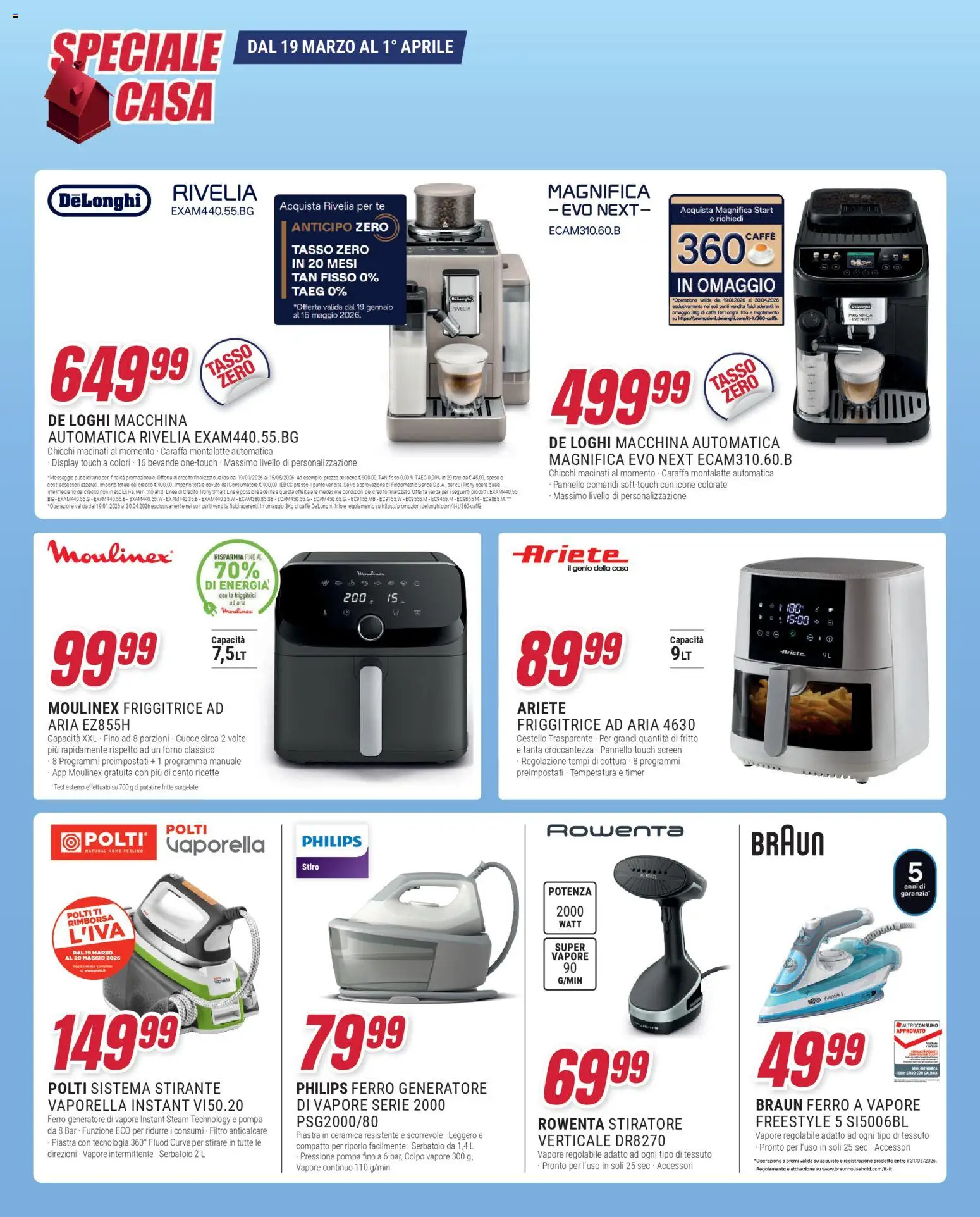 Volantino Trony del 19.03.2026 | Pagina: 26 | Prodotti: Caraffa, Tè, Patatine, Generatore