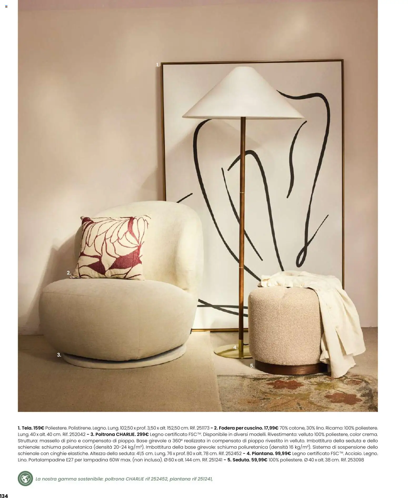 Volantino Maisons du Monde del 12.02.2026 | Pagina: 134 | Prodotti: Poltrona