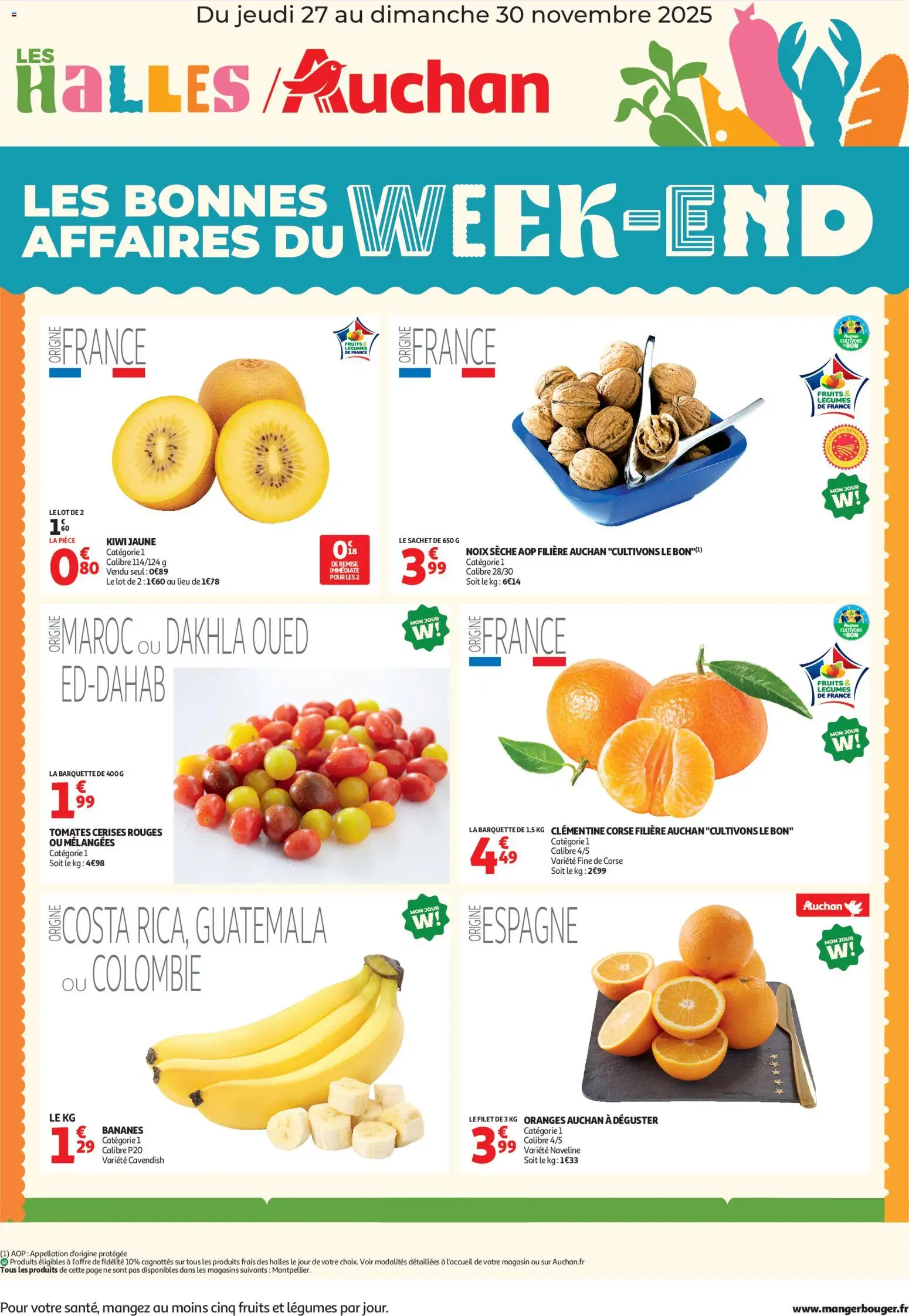 {H1} | Page: 1 | Produits: Cerises, Tomates, Bananes, Noix